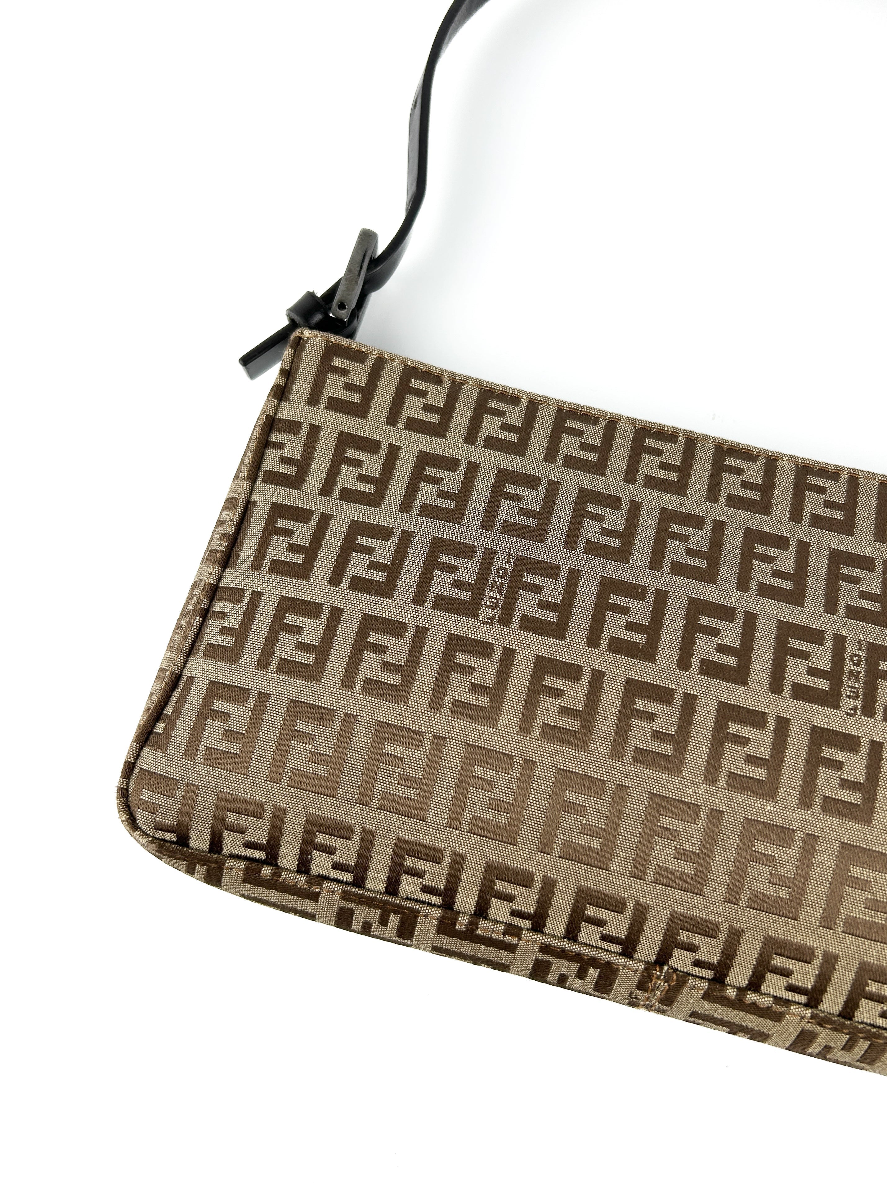 Vintage Fendi Zucca Shoulder Bag