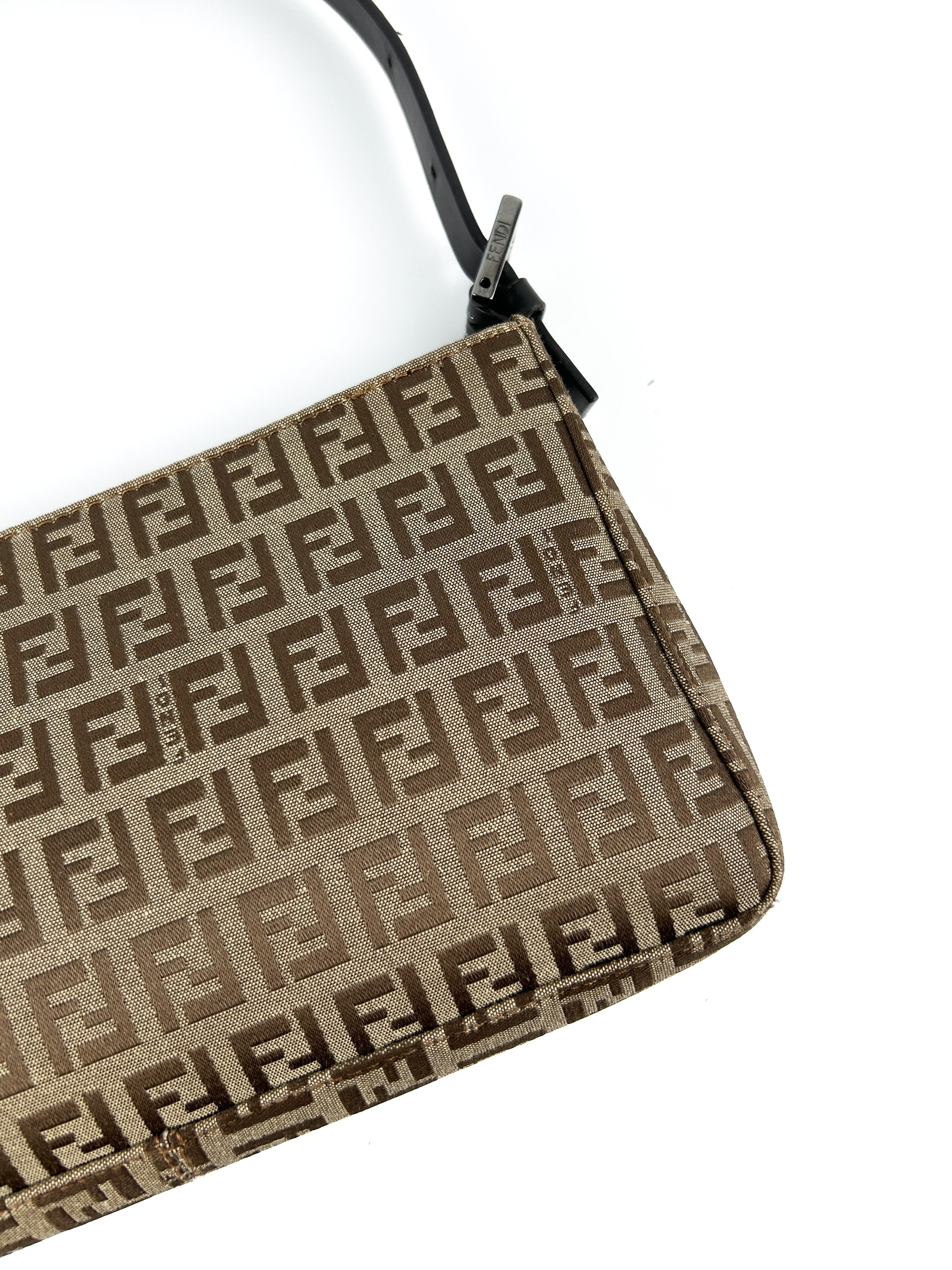 Vintage Fendi Zucca Shoulder Bag