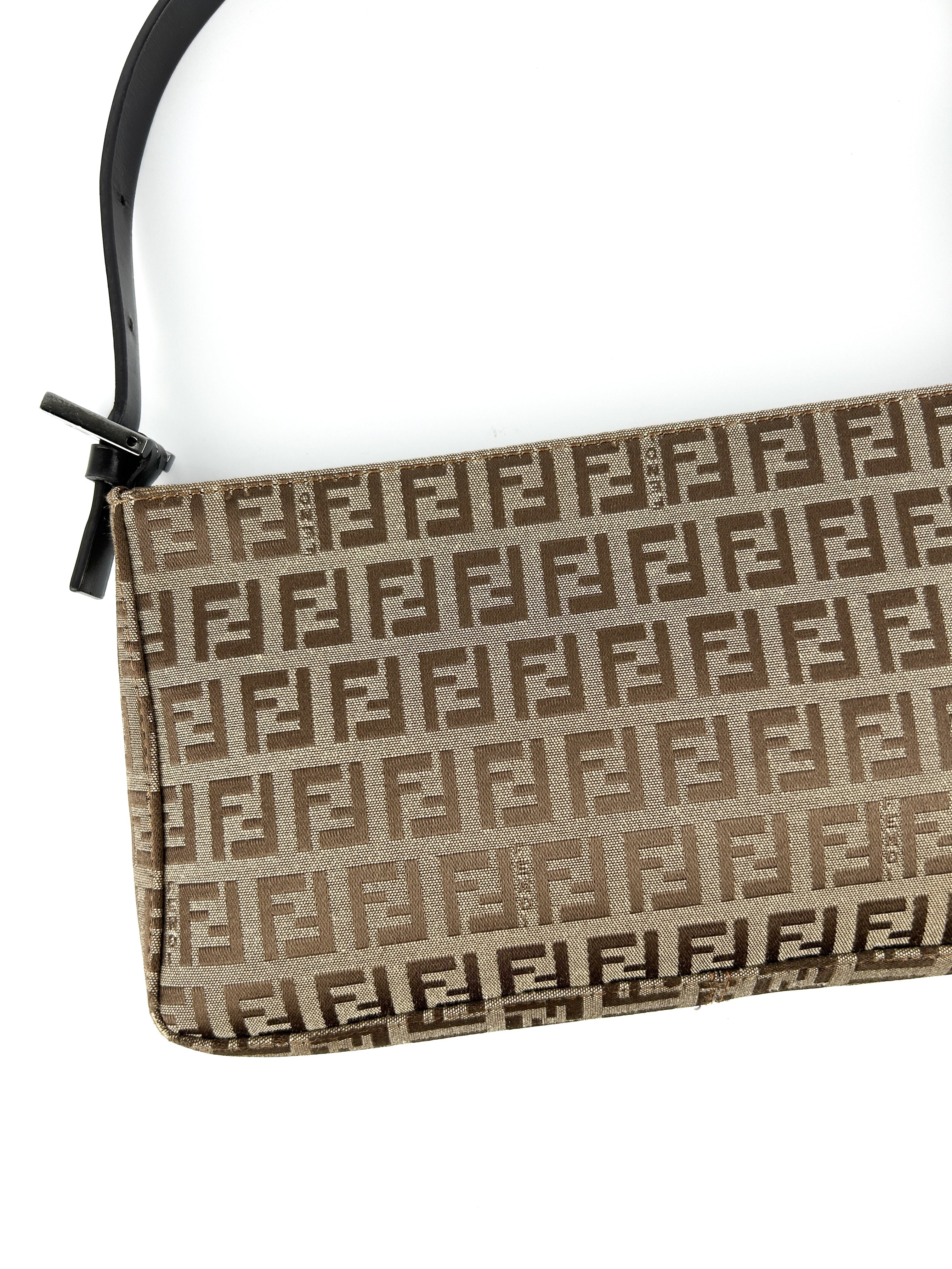 Vintage Fendi Zucca Shoulder Bag