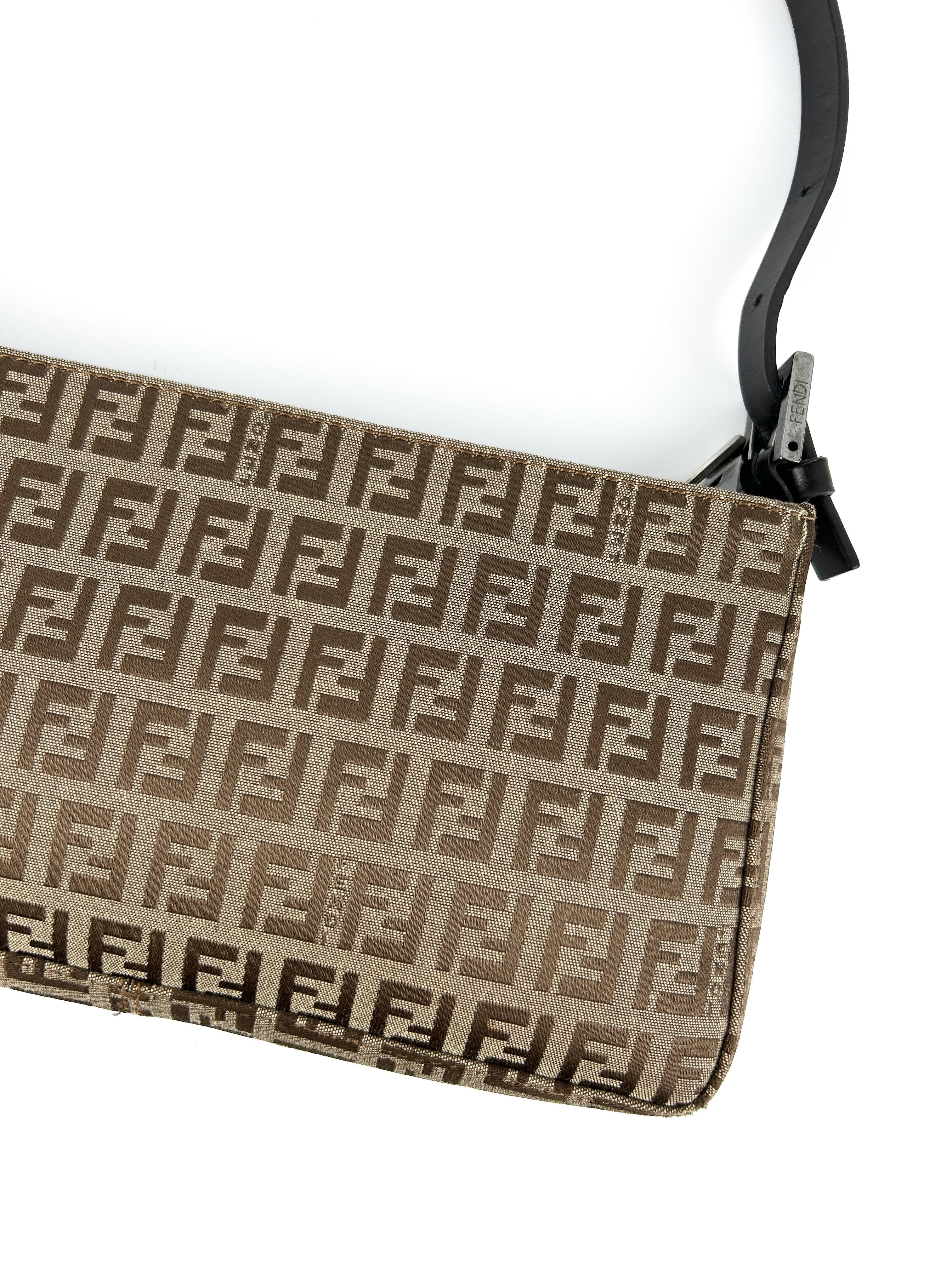 Vintage Fendi Zucca Shoulder Bag