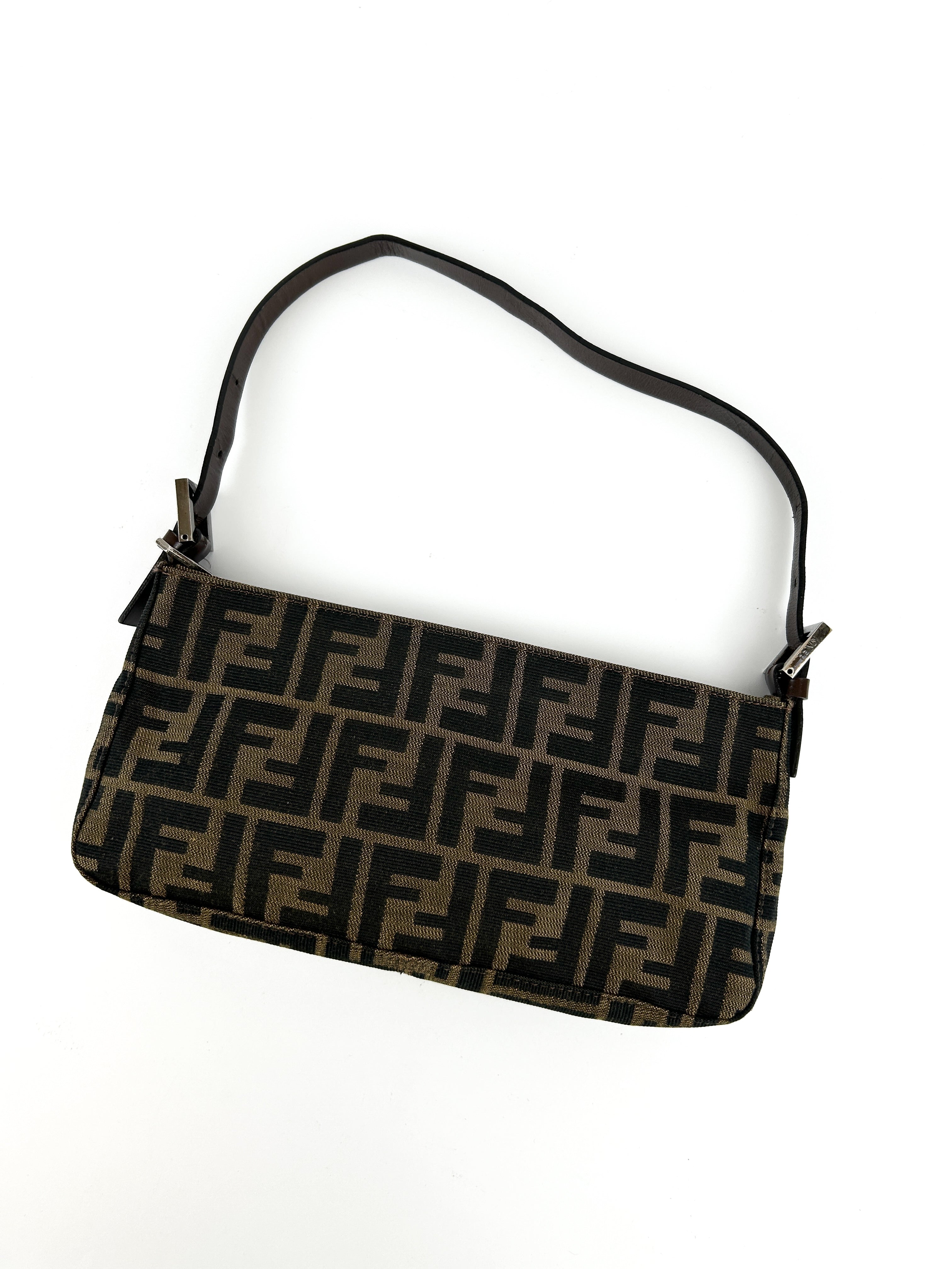 Vintage Fendi Zucca Shoulder Bag