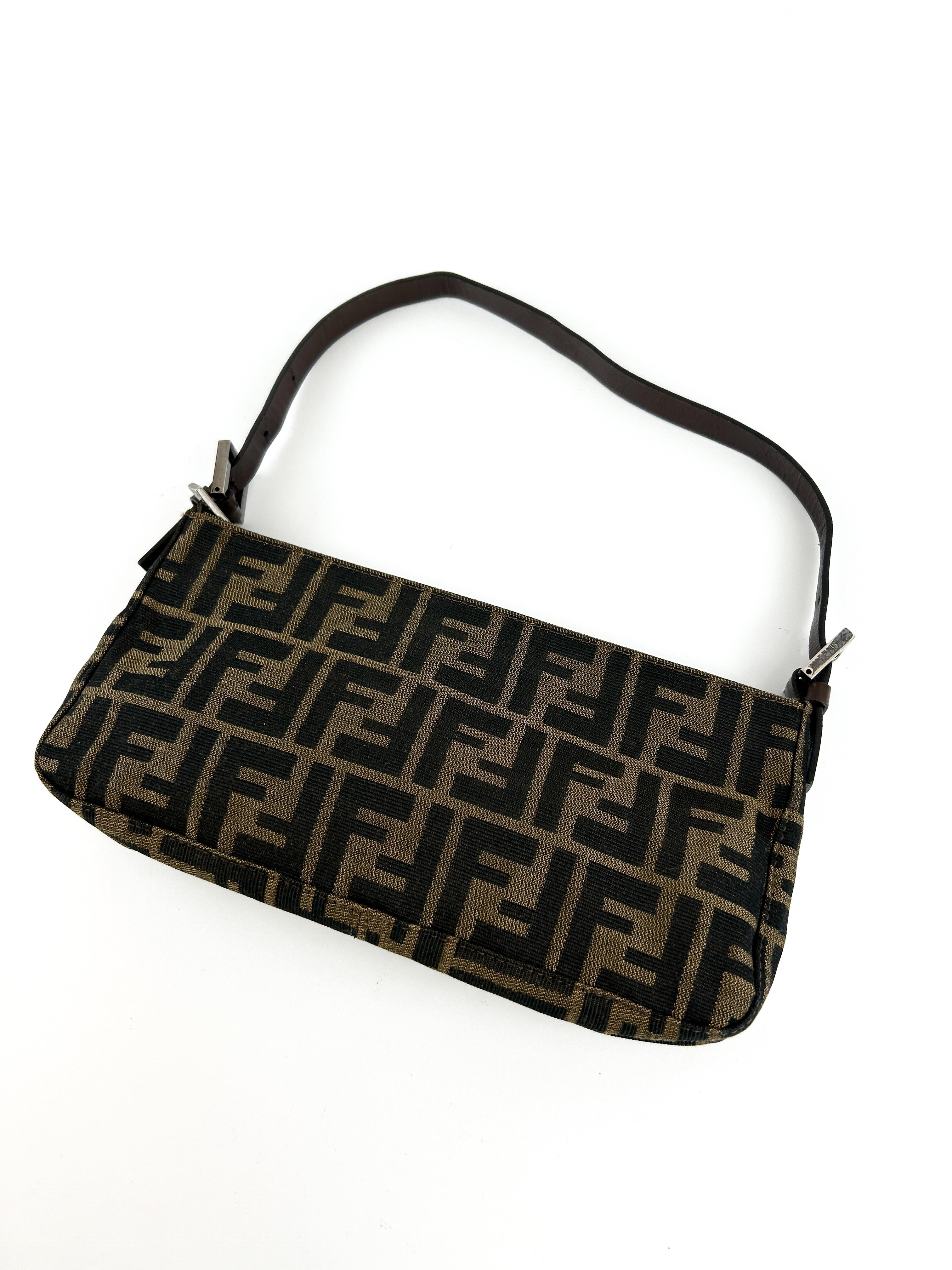 Vintage Fendi Zucca Shoulder Bag