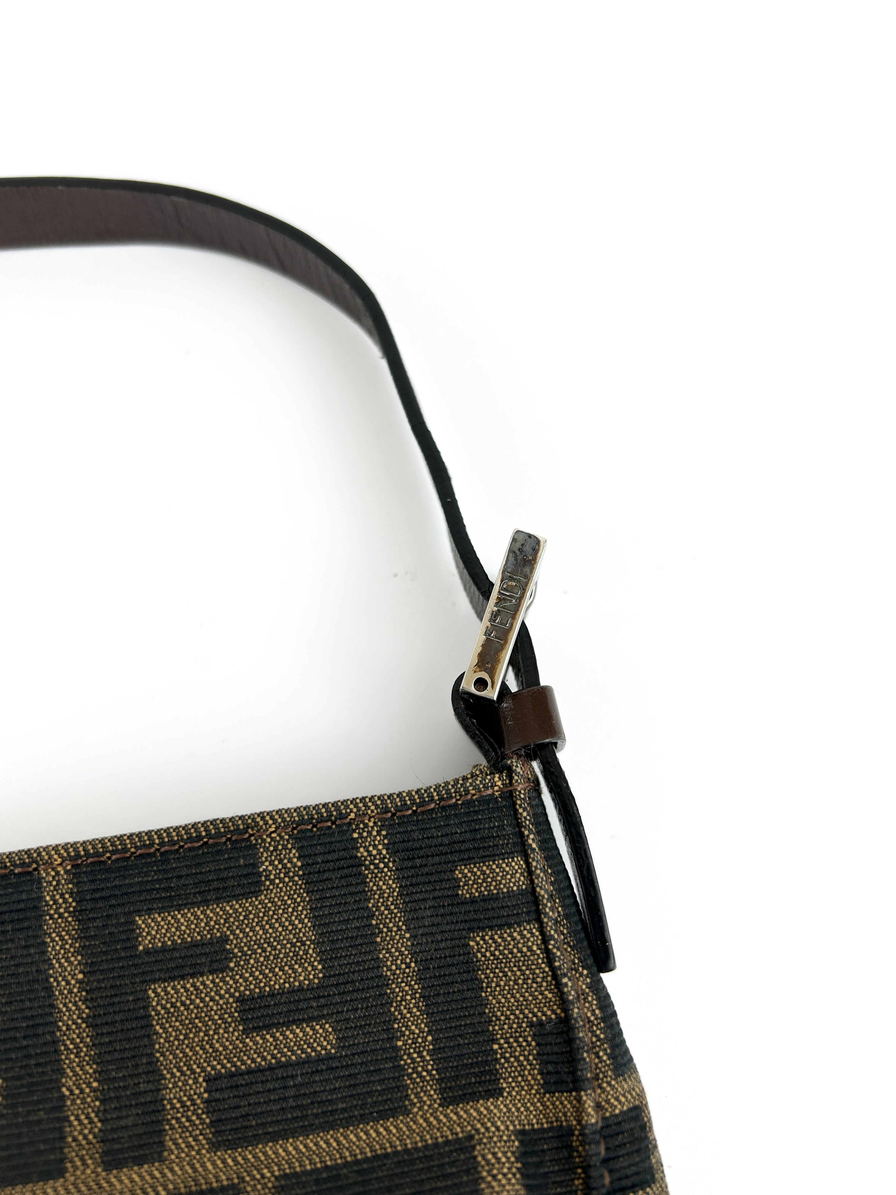 Vintage Fendi Zucca Shoulder Bag
