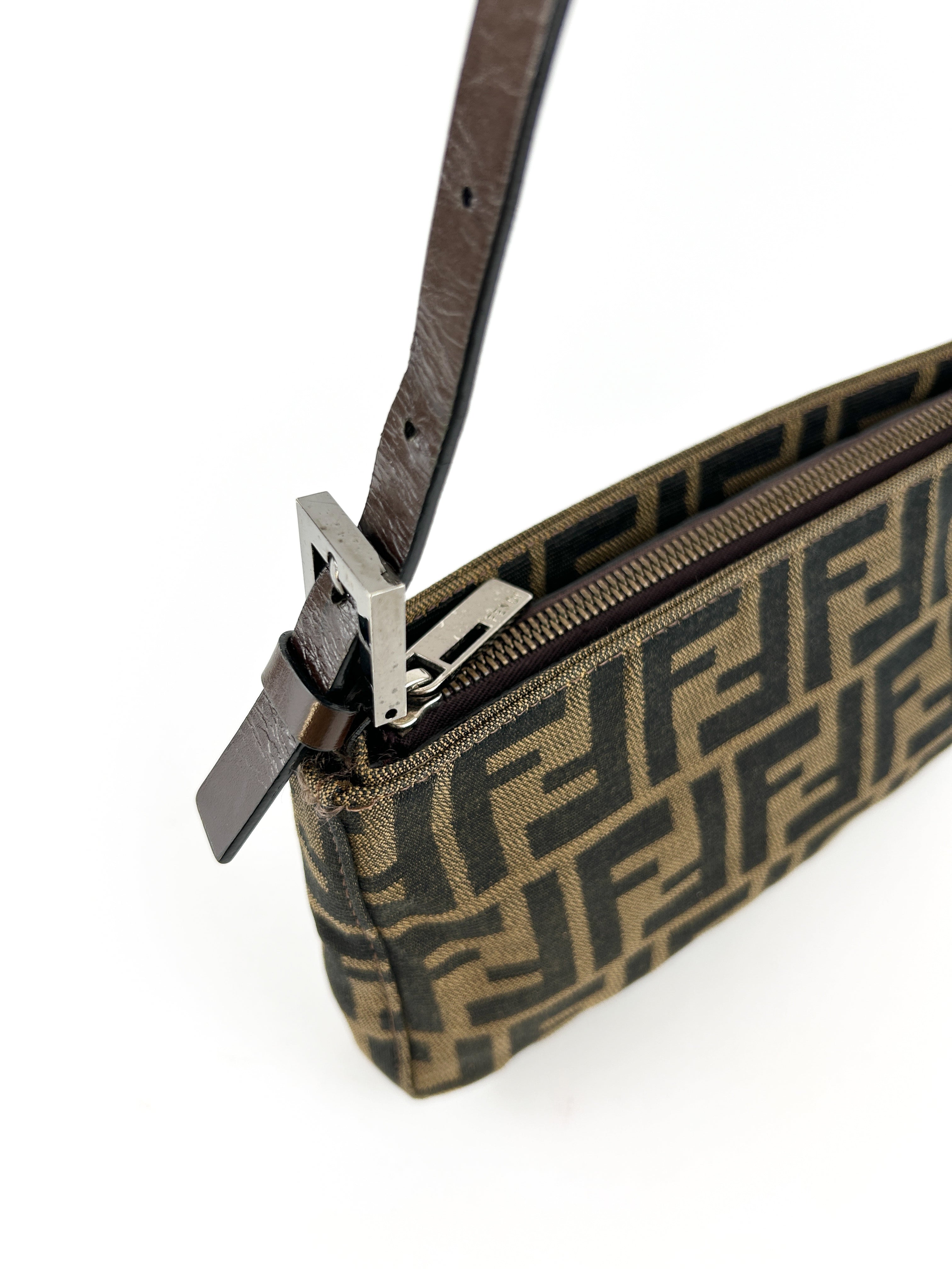 Vintage Fendi Zucca Shoulder Bag