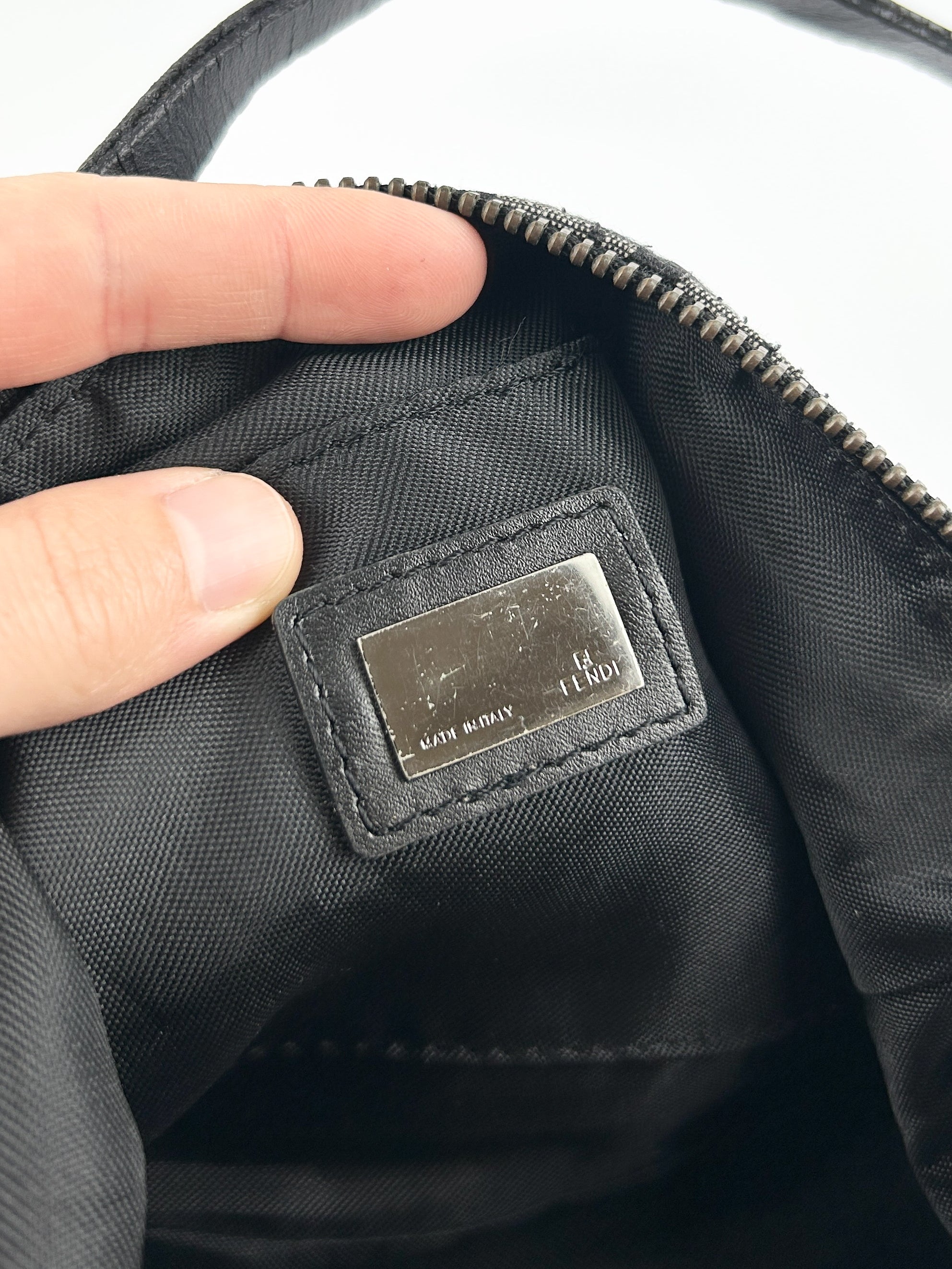Vintage Fendi Zucca Shoulder Bag