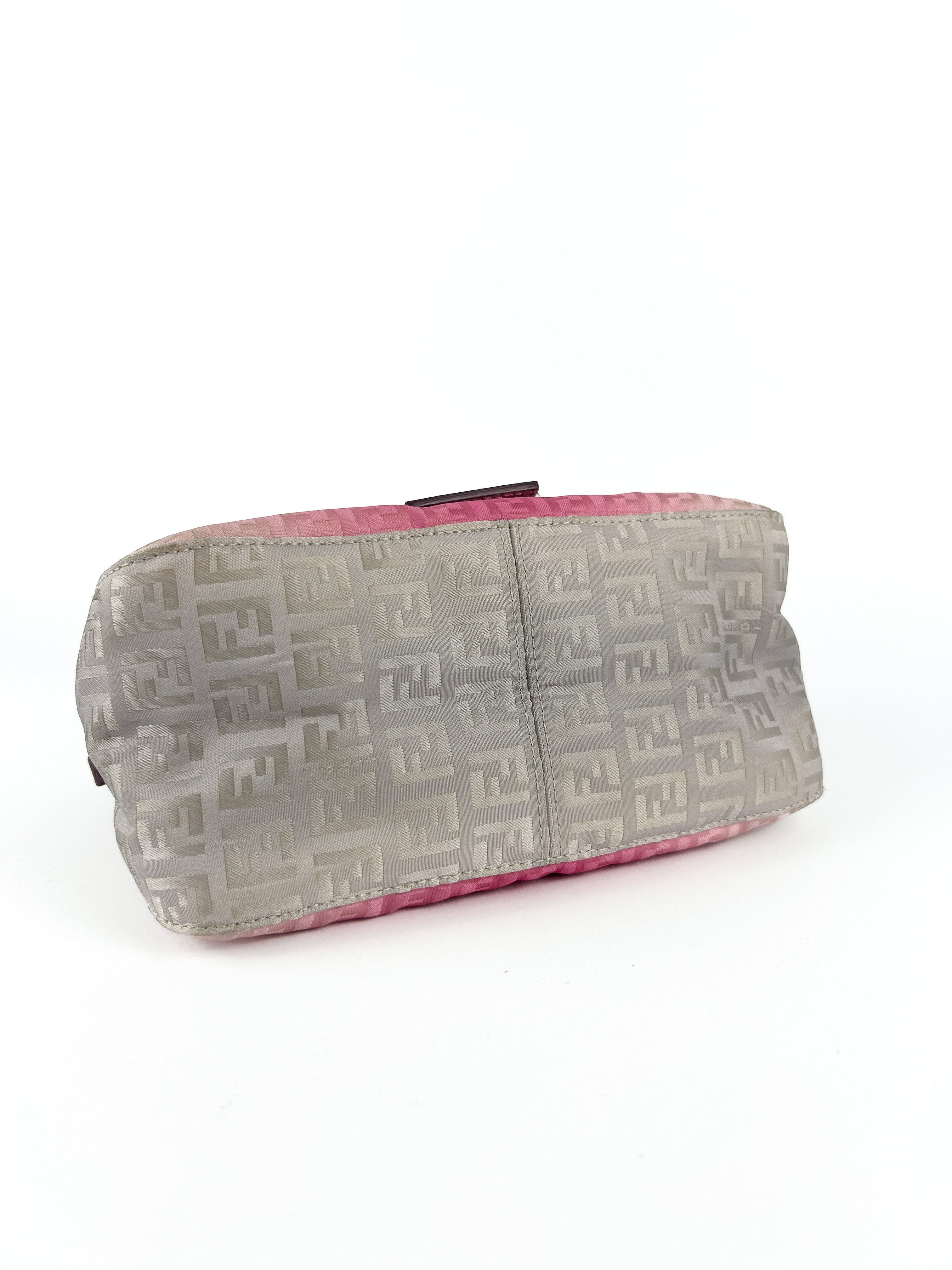 Fendi Zucca Pink Ombré Chain Mini Mamma Baguette Bag