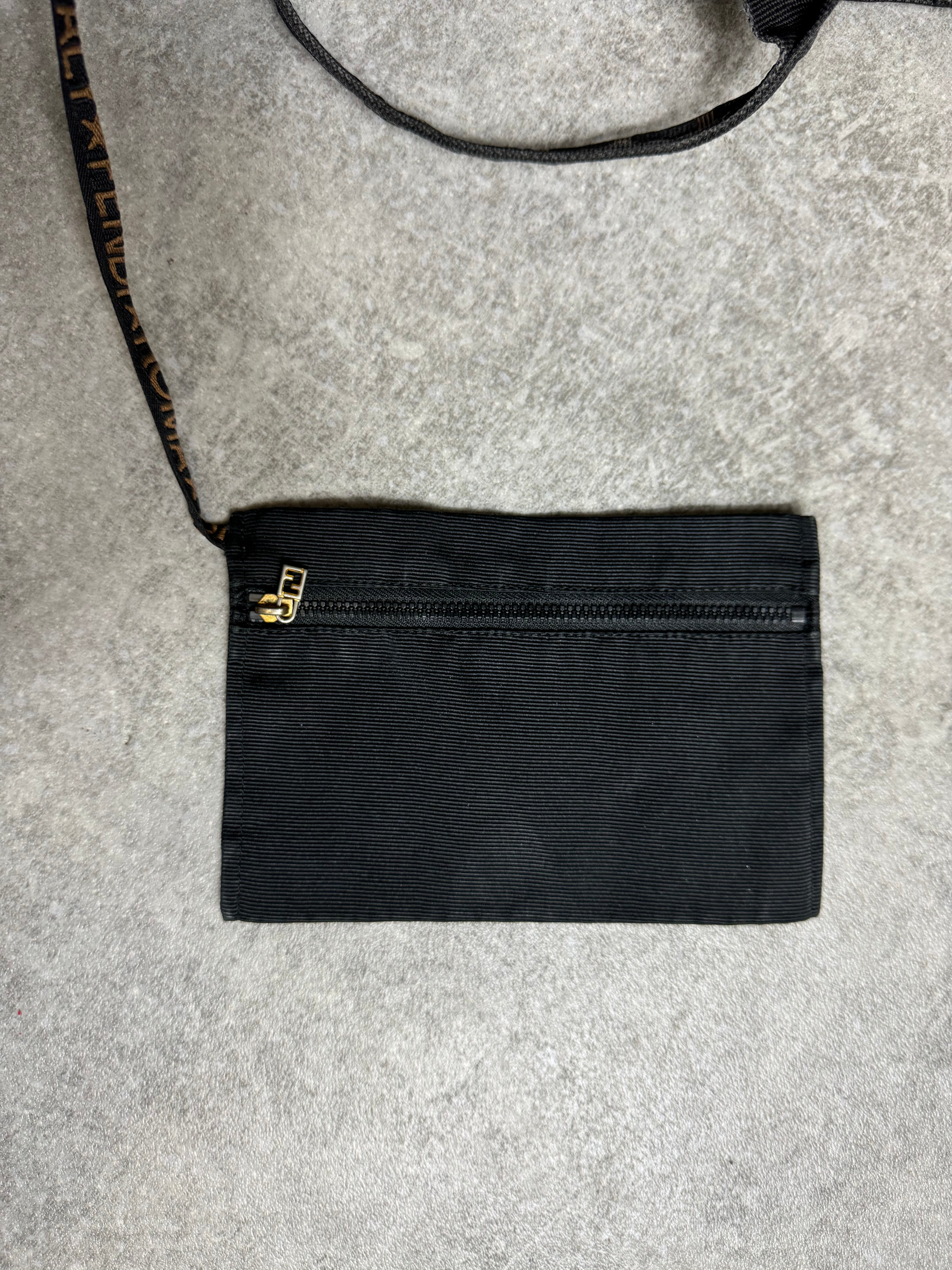 Fendi 1925 Logo Spellout Nylon Satchel