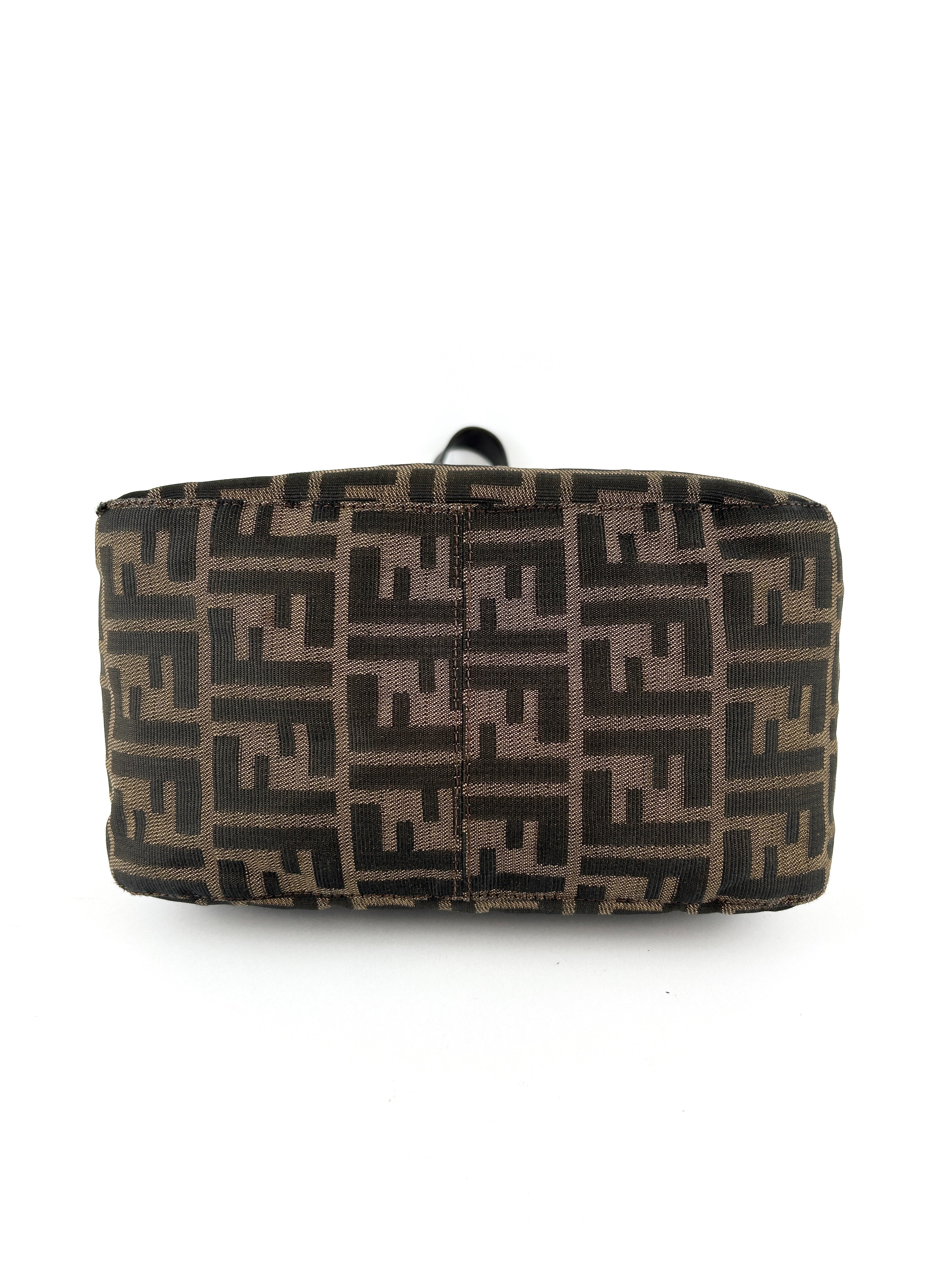 Vintage Fendi Zucca Mamma Baguette Shoulder Bag
