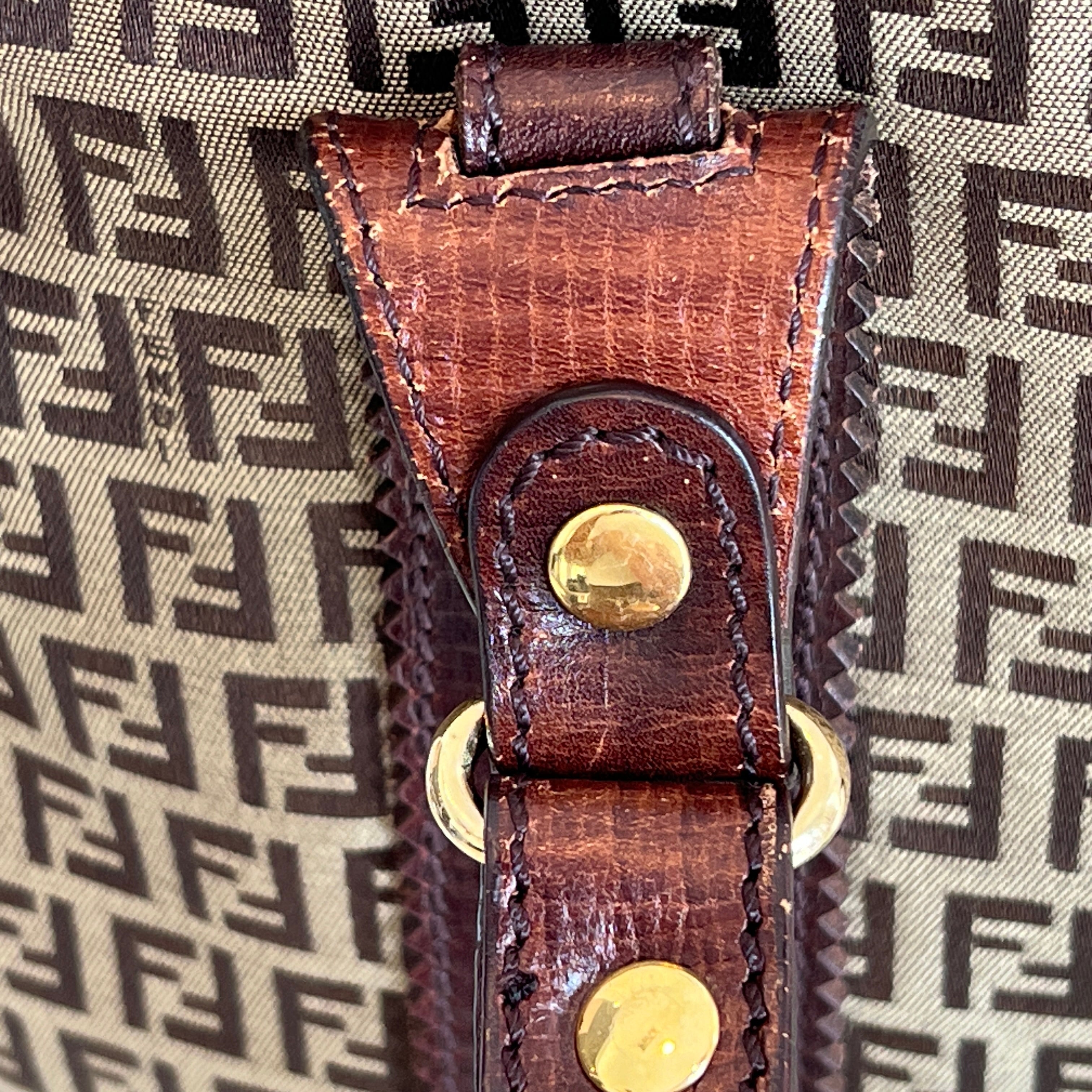 FENDI Brown Zucchino Tote