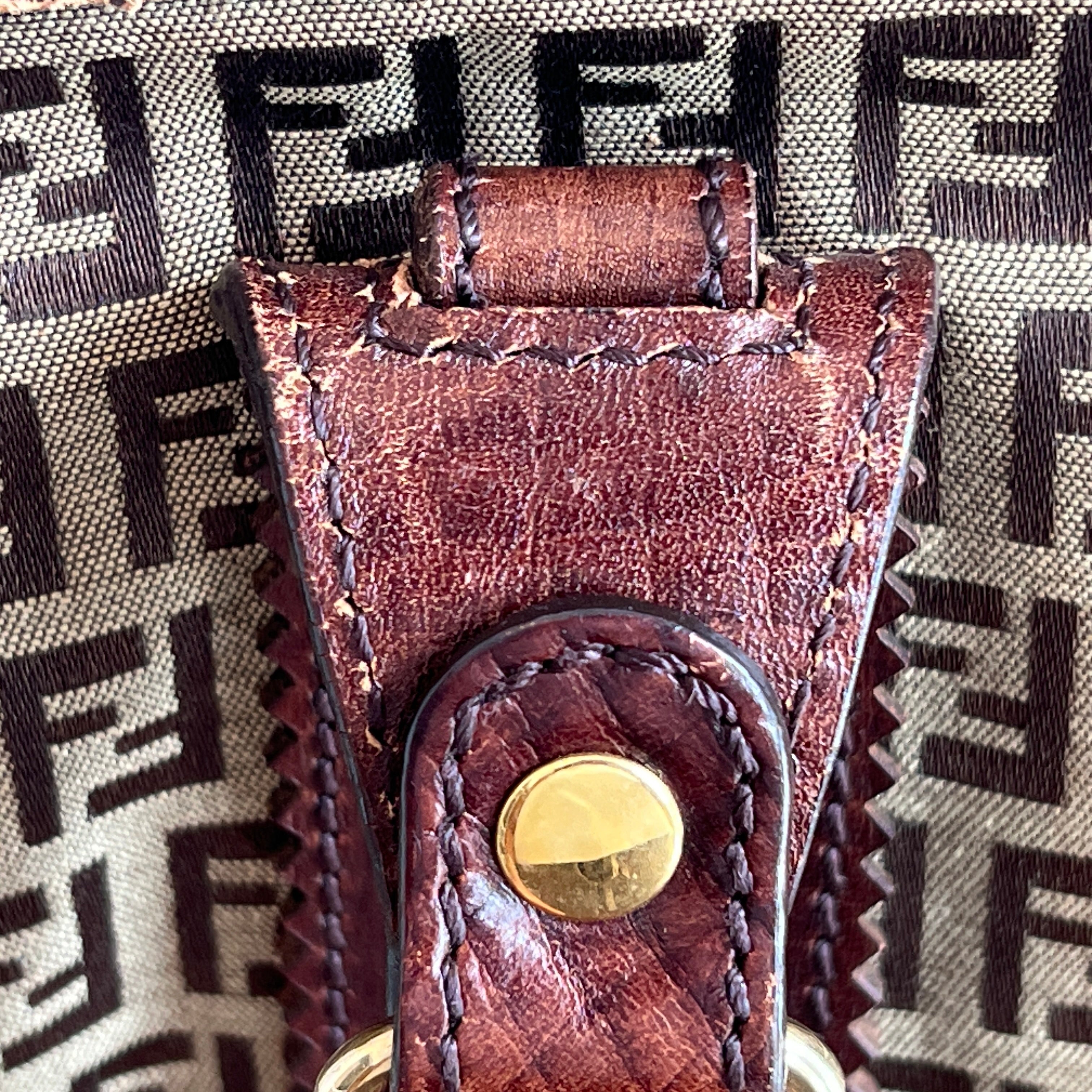 FENDI Brown Zucchino Tote