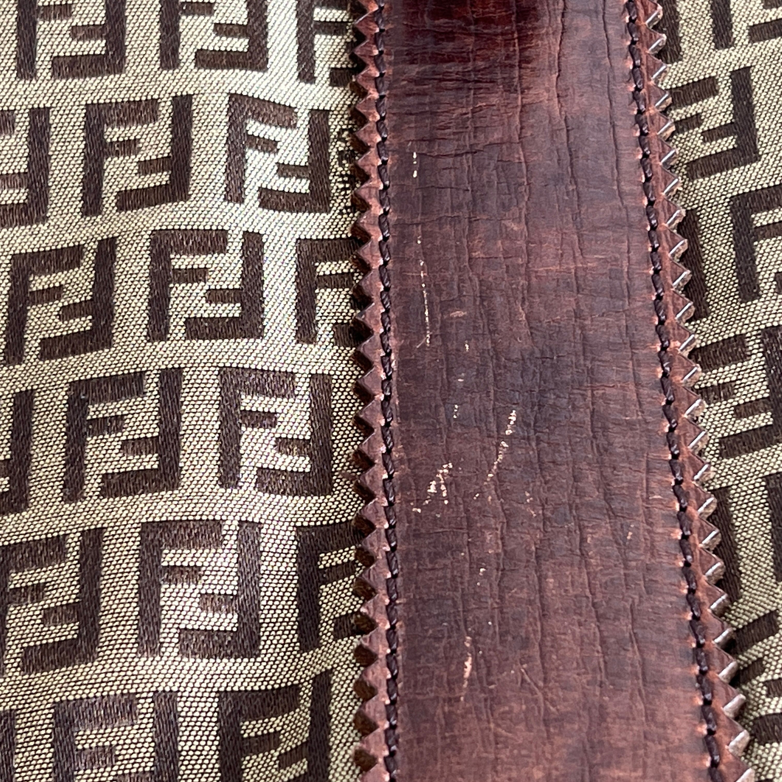 FENDI Brown Zucchino Tote