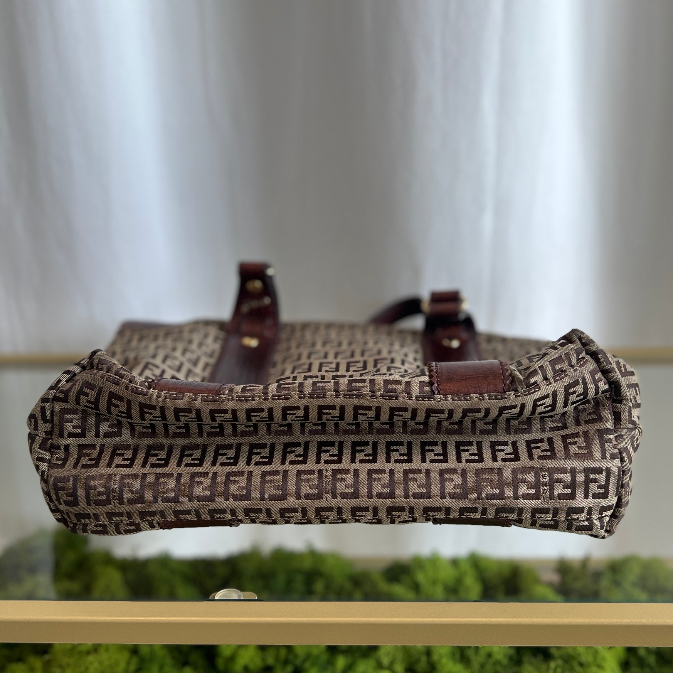 FENDI Brown Zucchino Tote