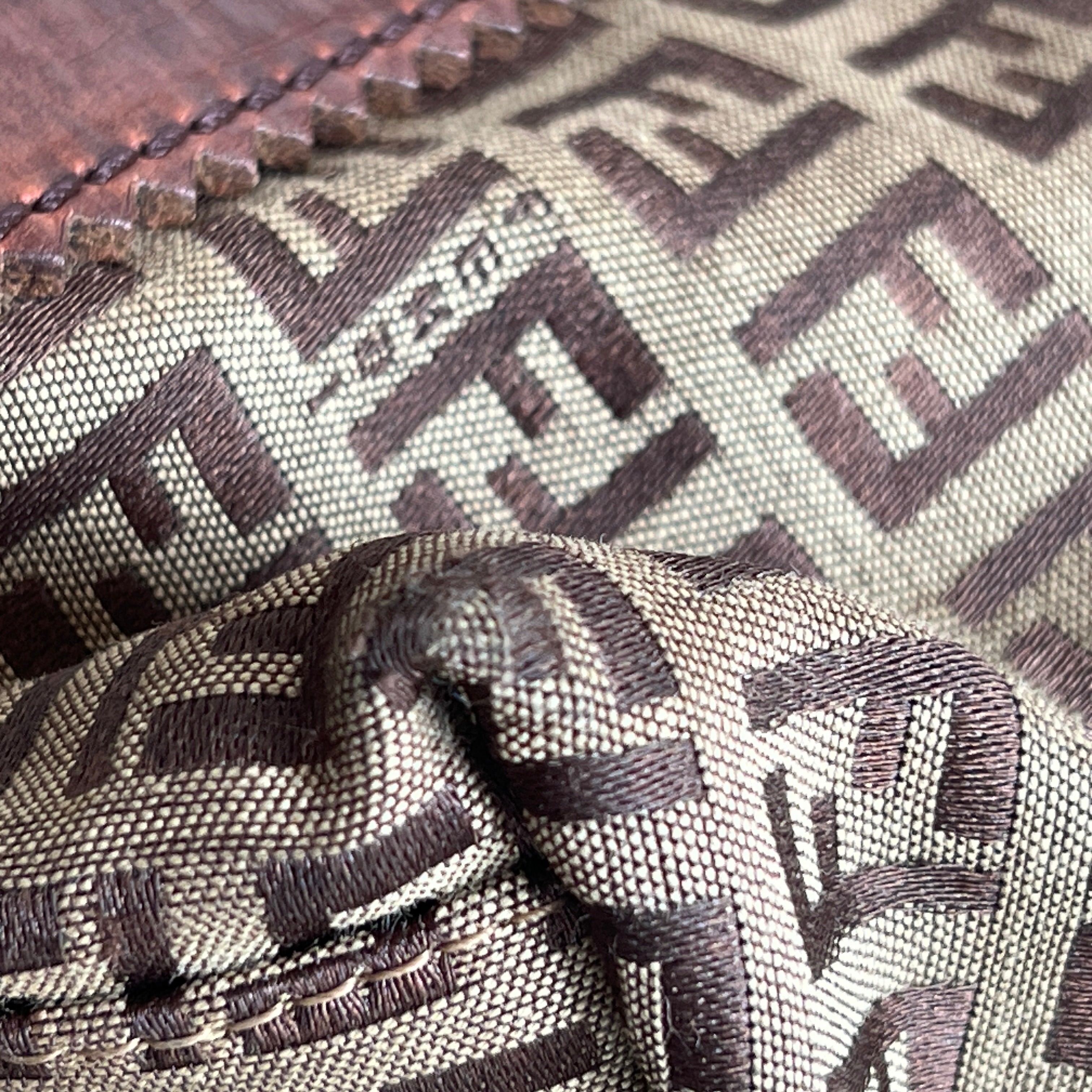FENDI Brown Zucchino Tote