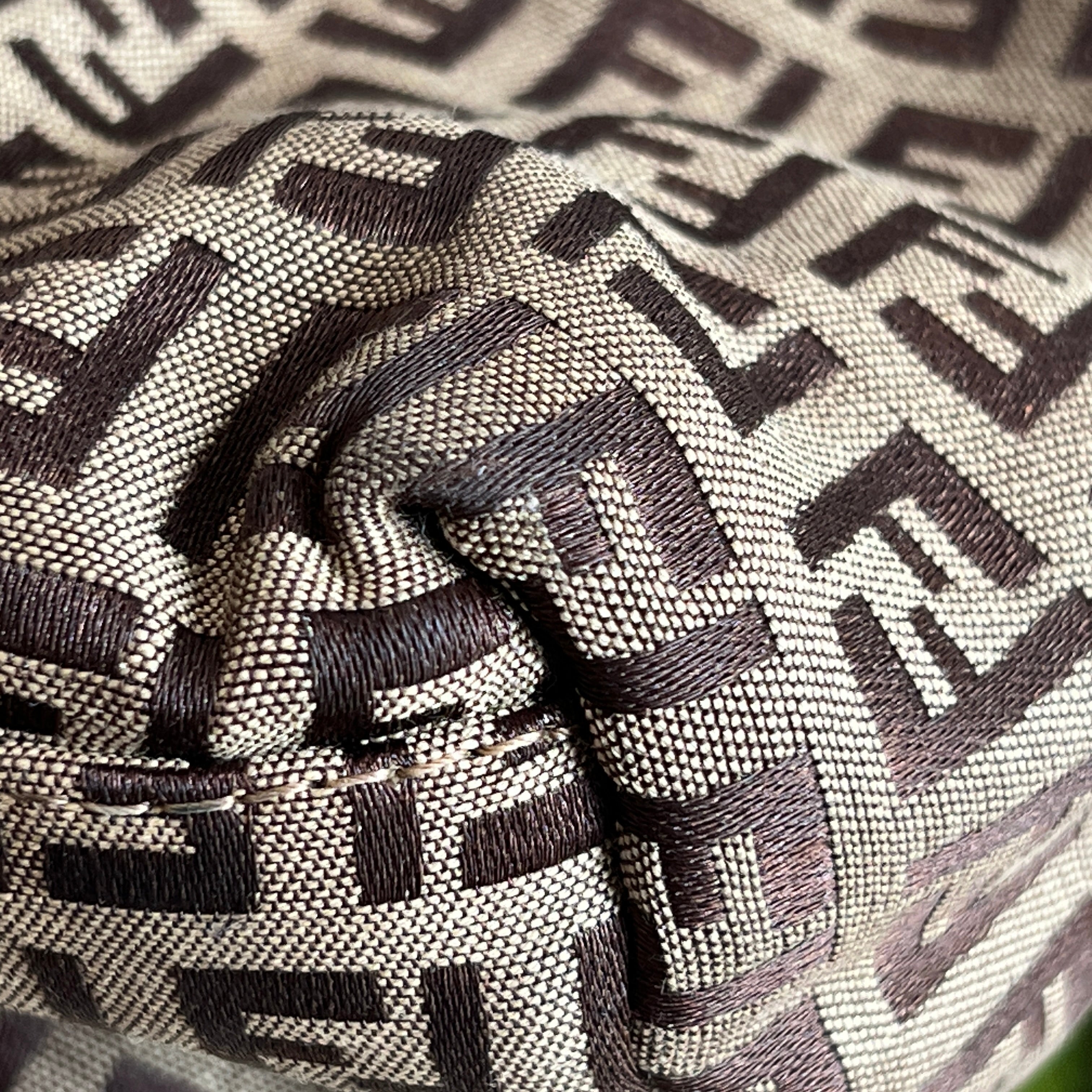 FENDI Brown Zucchino Tote