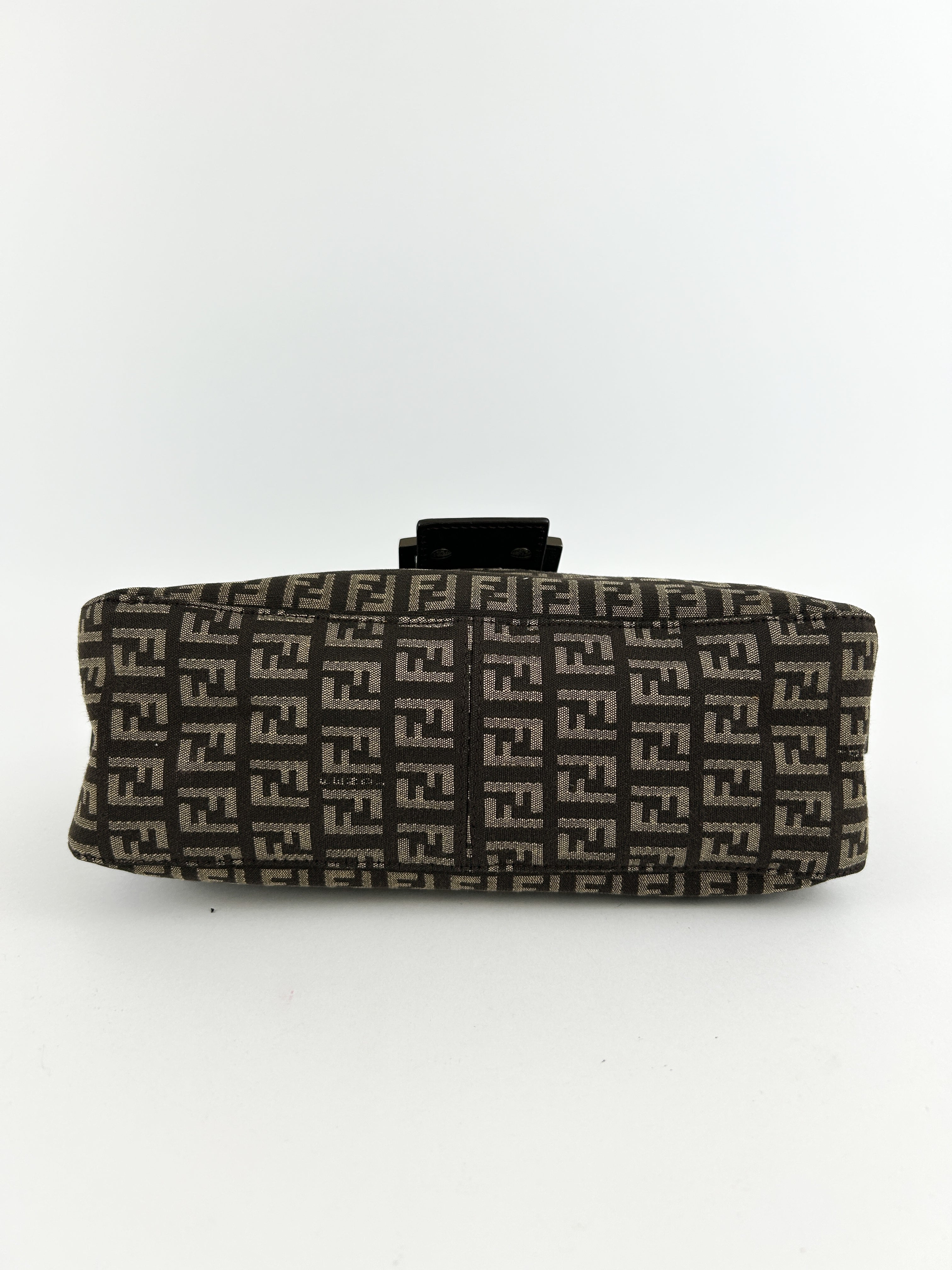 Vintage Fendi Zucca Baguette Shoulder Bag