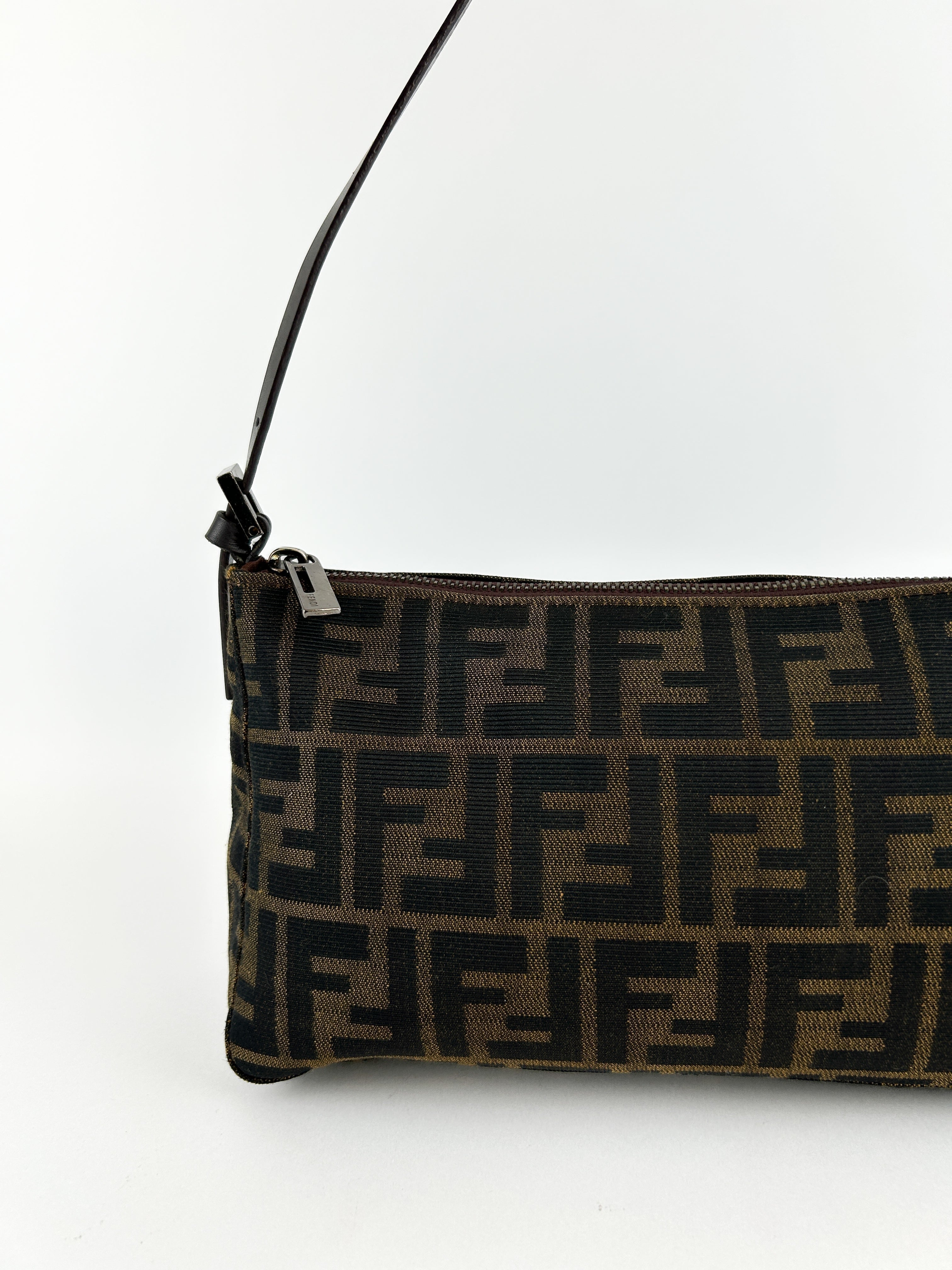 Vintage Fendi Zucca Shoulder Bag