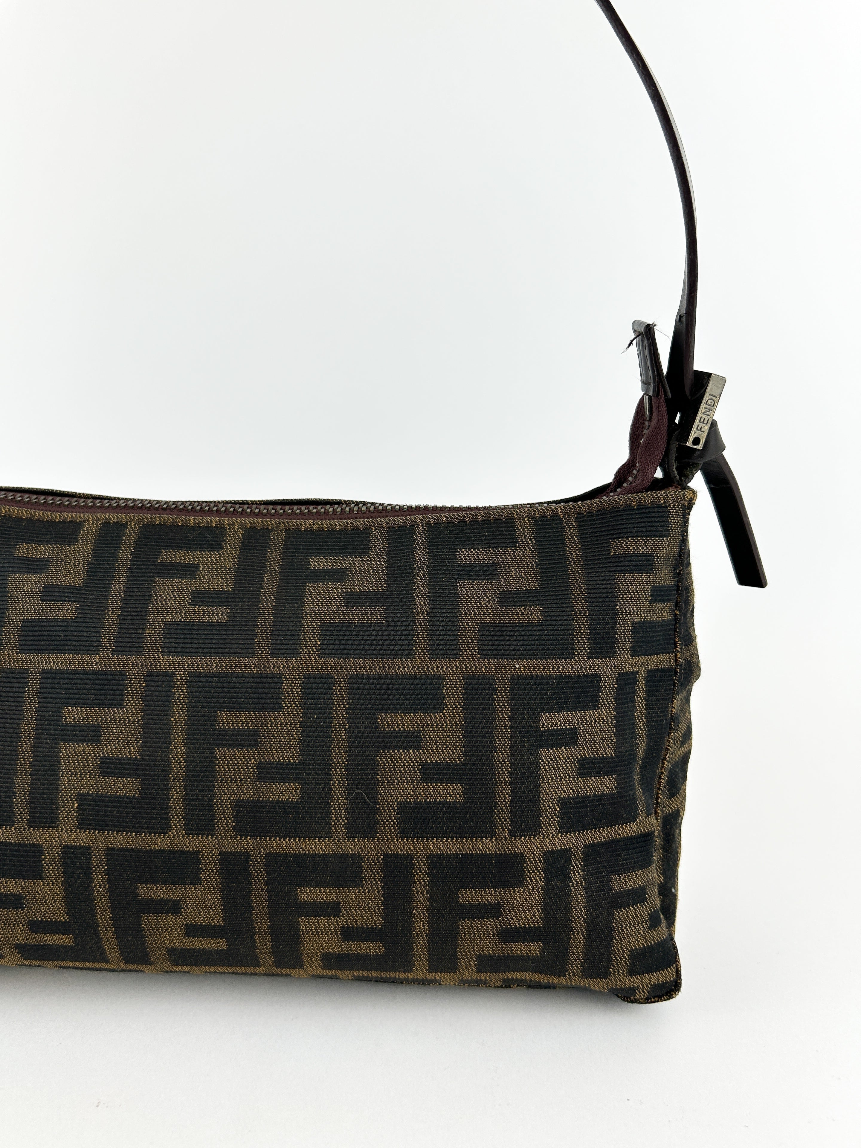 Vintage Fendi Zucca Shoulder Bag