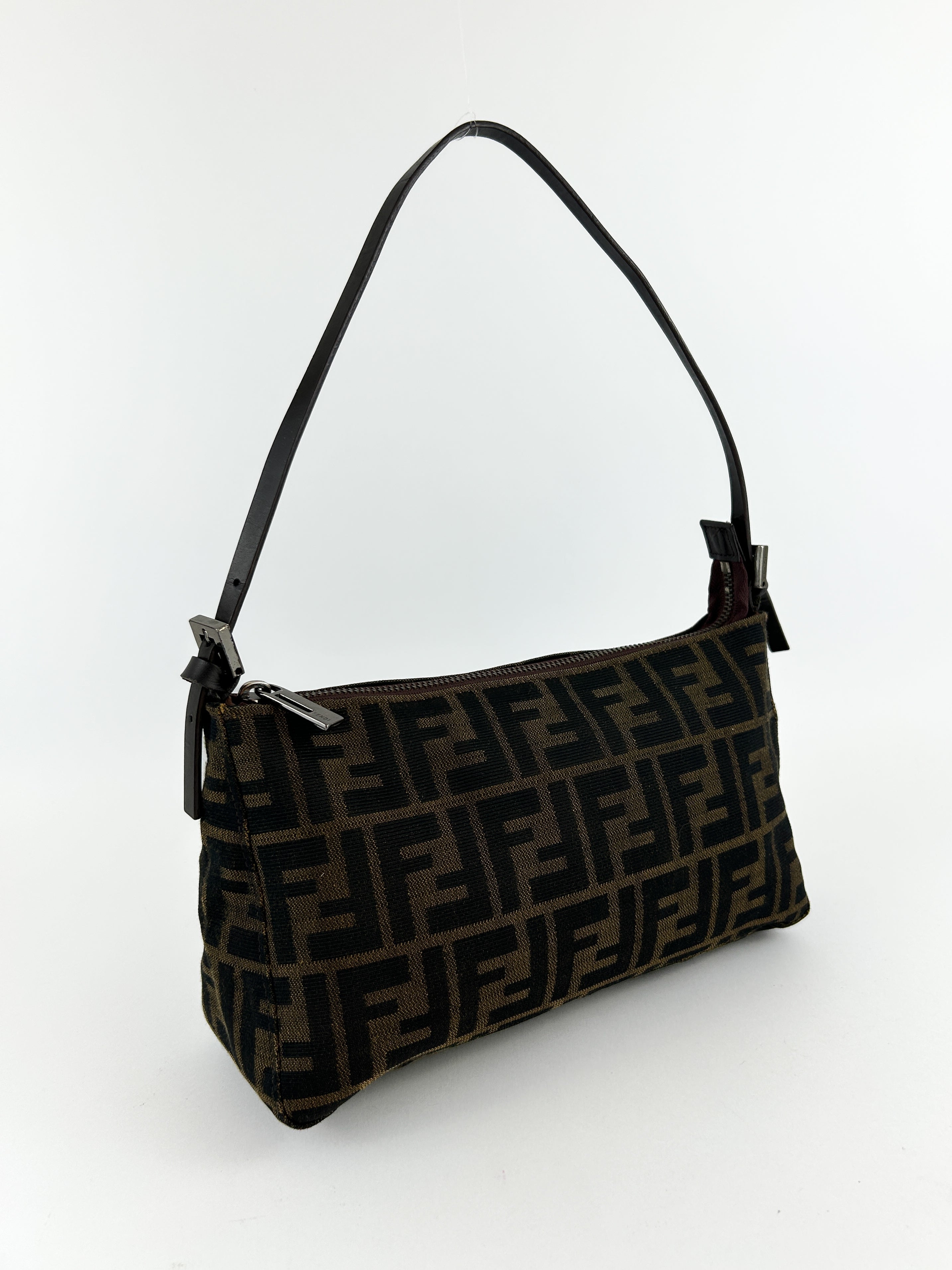 Vintage Fendi Zucca Shoulder Bag
