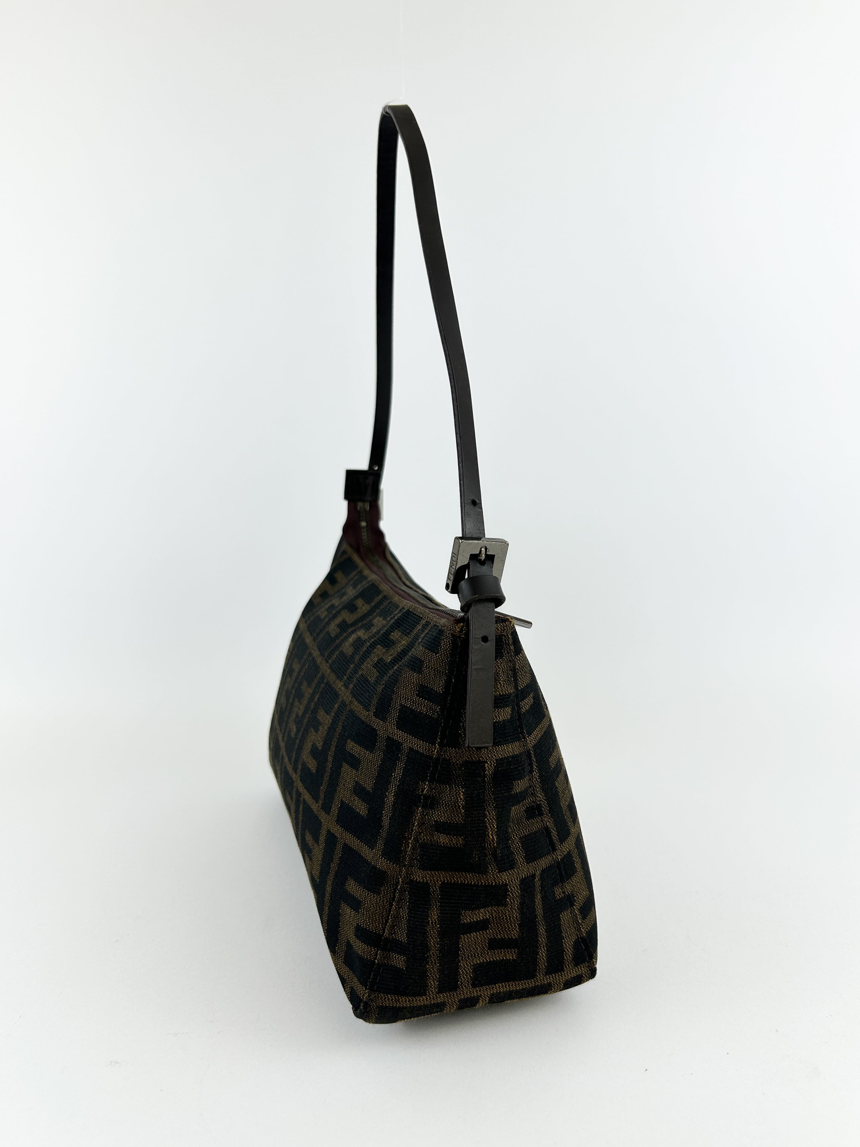 Vintage Fendi Zucca Shoulder Bag