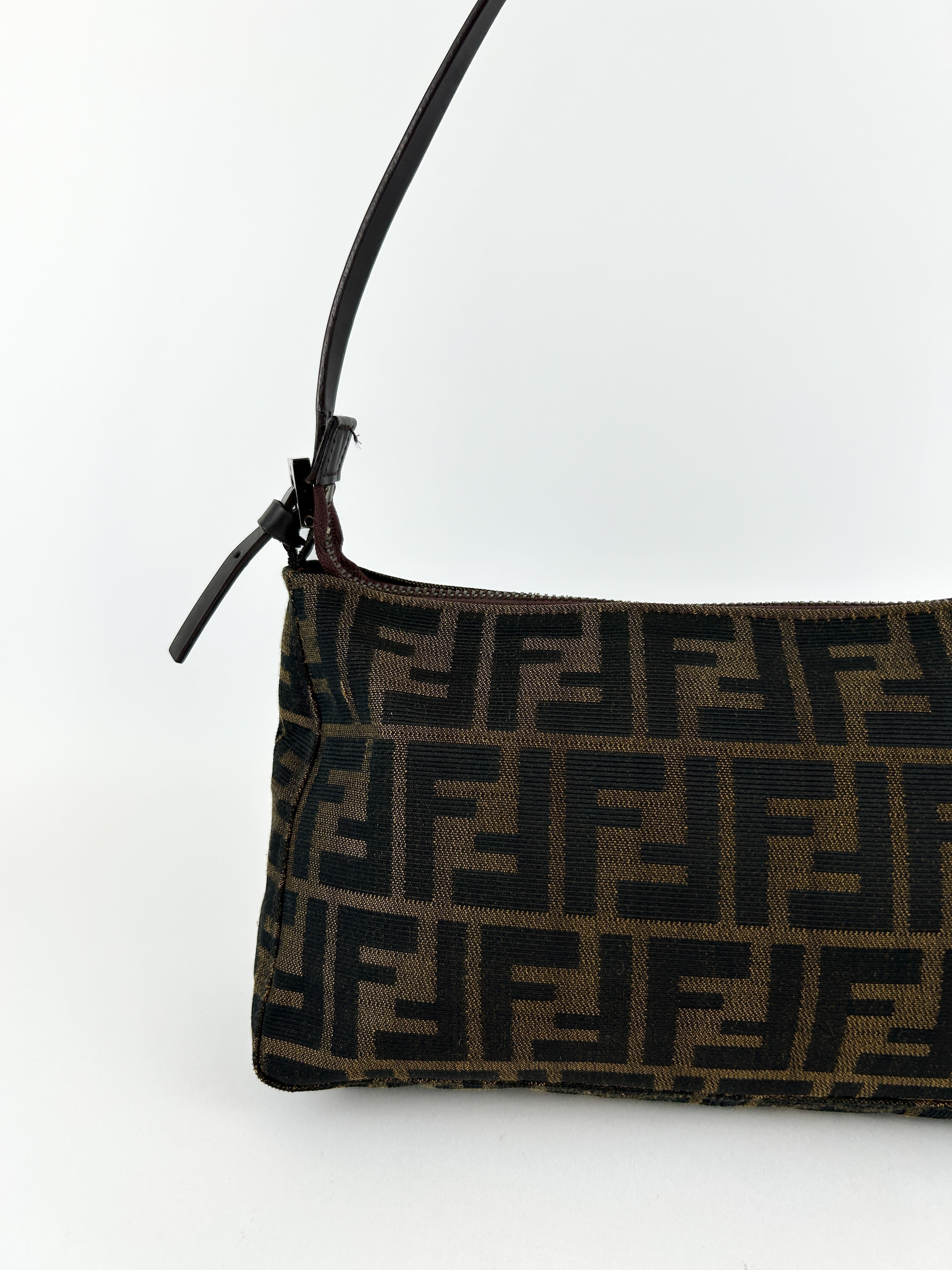 Vintage Fendi Zucca Shoulder Bag