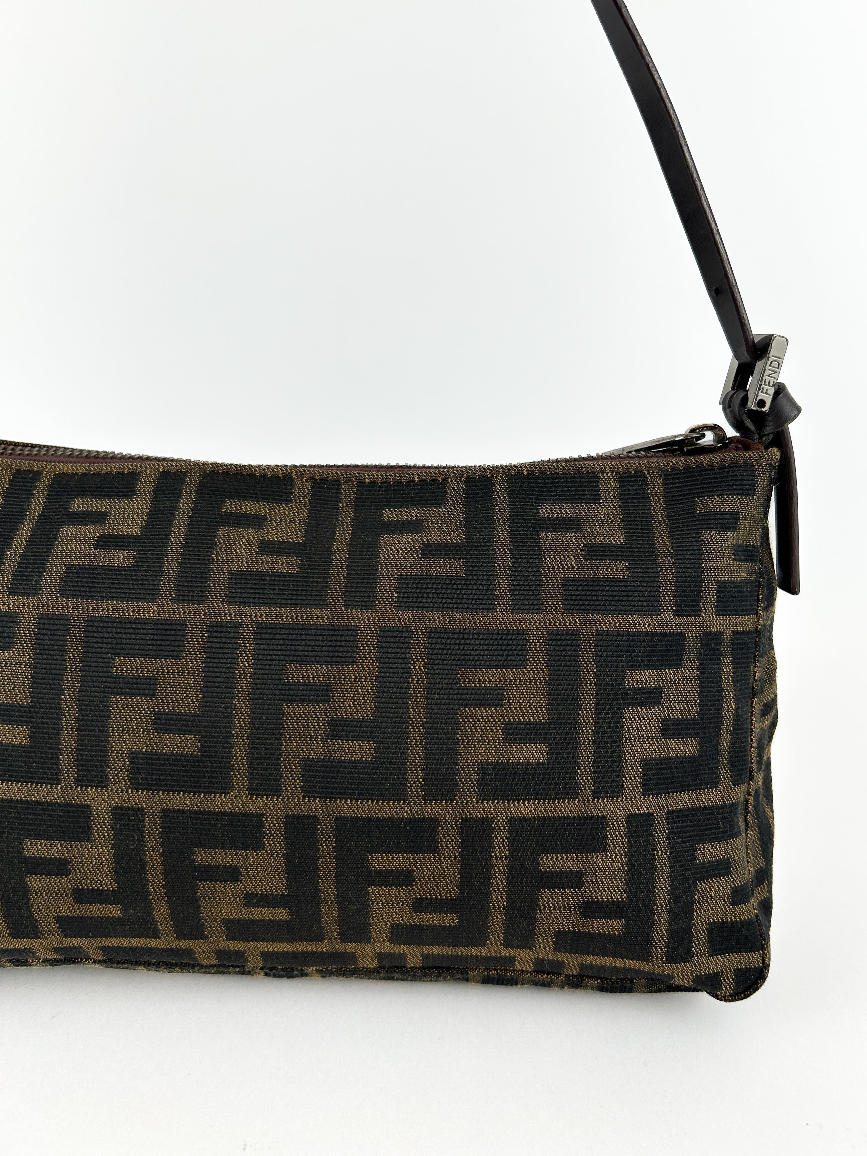 Vintage Fendi Zucca Shoulder Bag