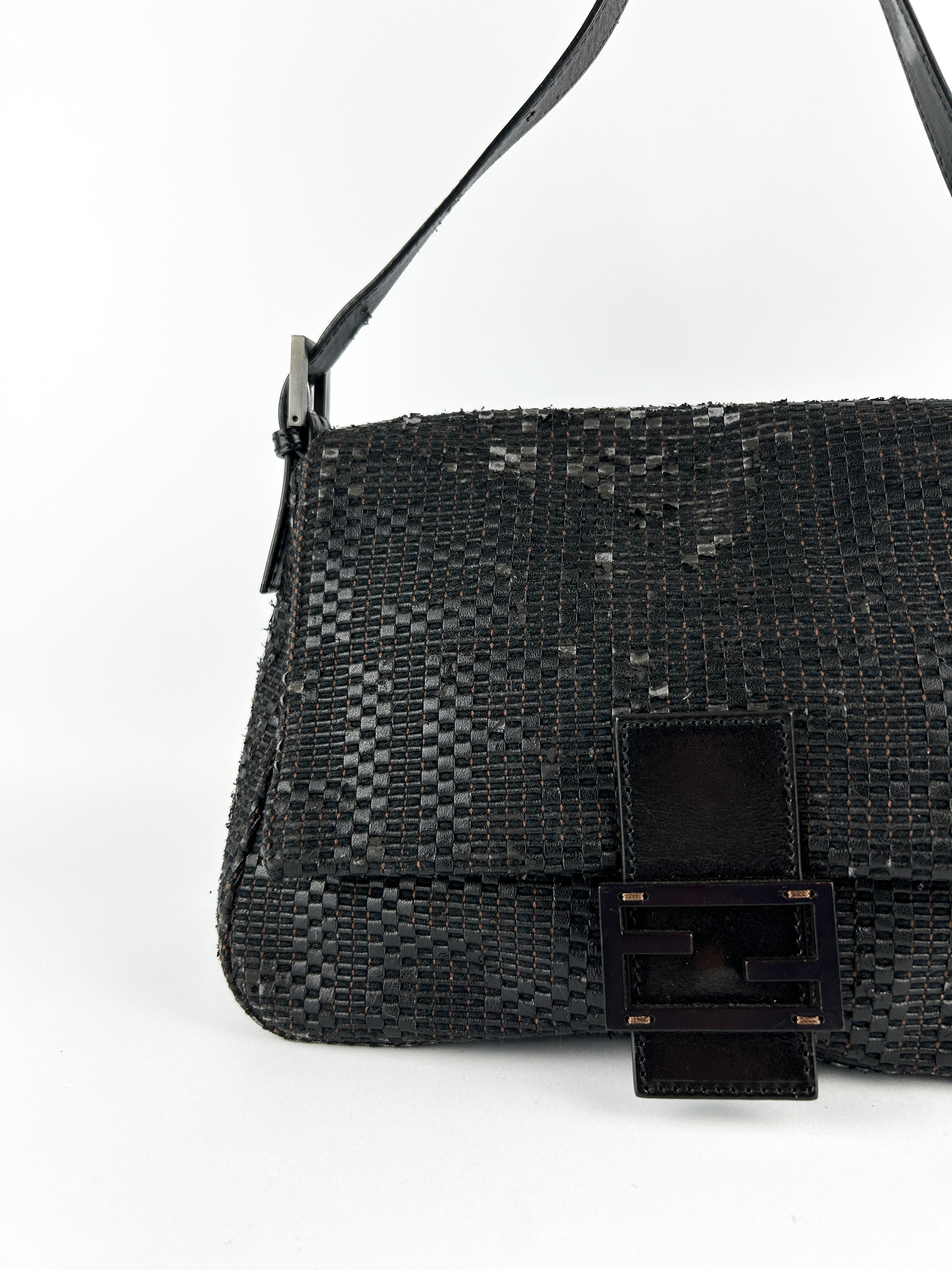 Vintage Fendi Mamma Baguette Shoulder Bag