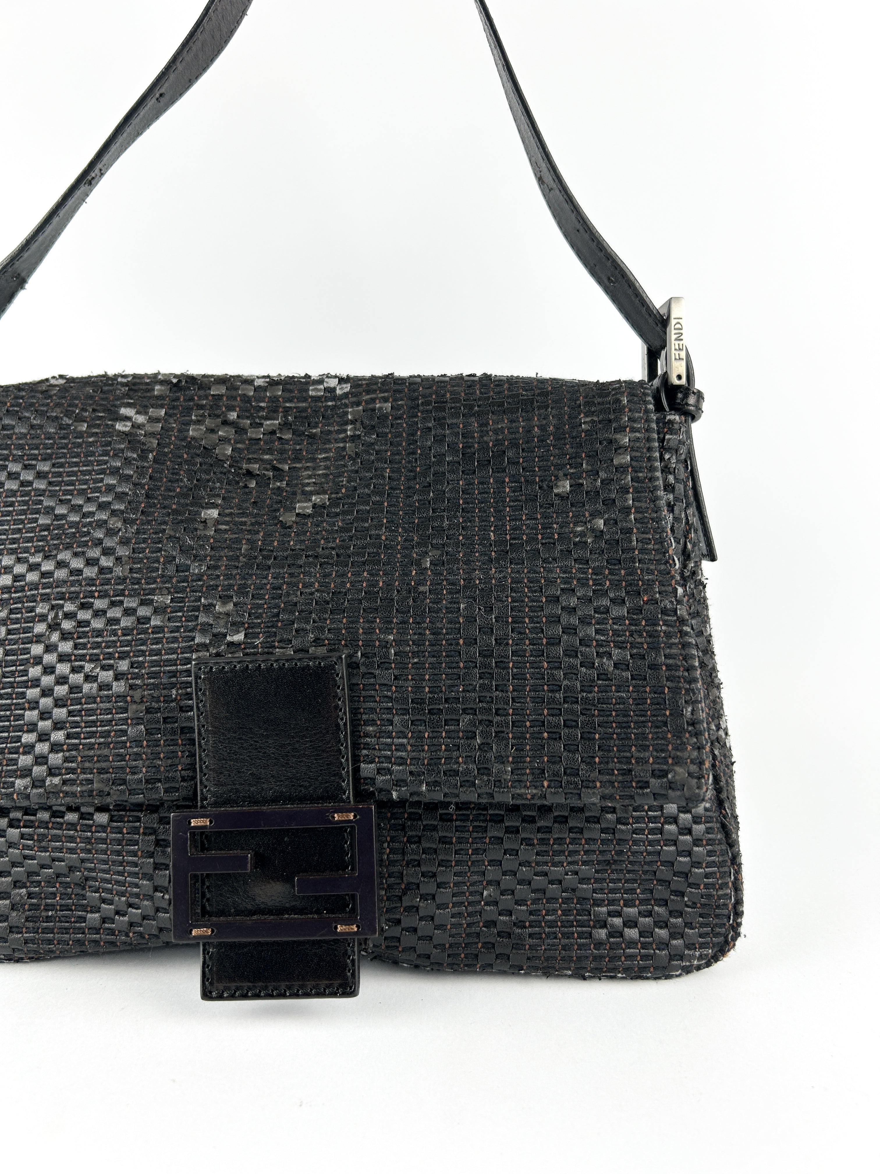 Vintage Fendi Mamma Baguette Shoulder Bag