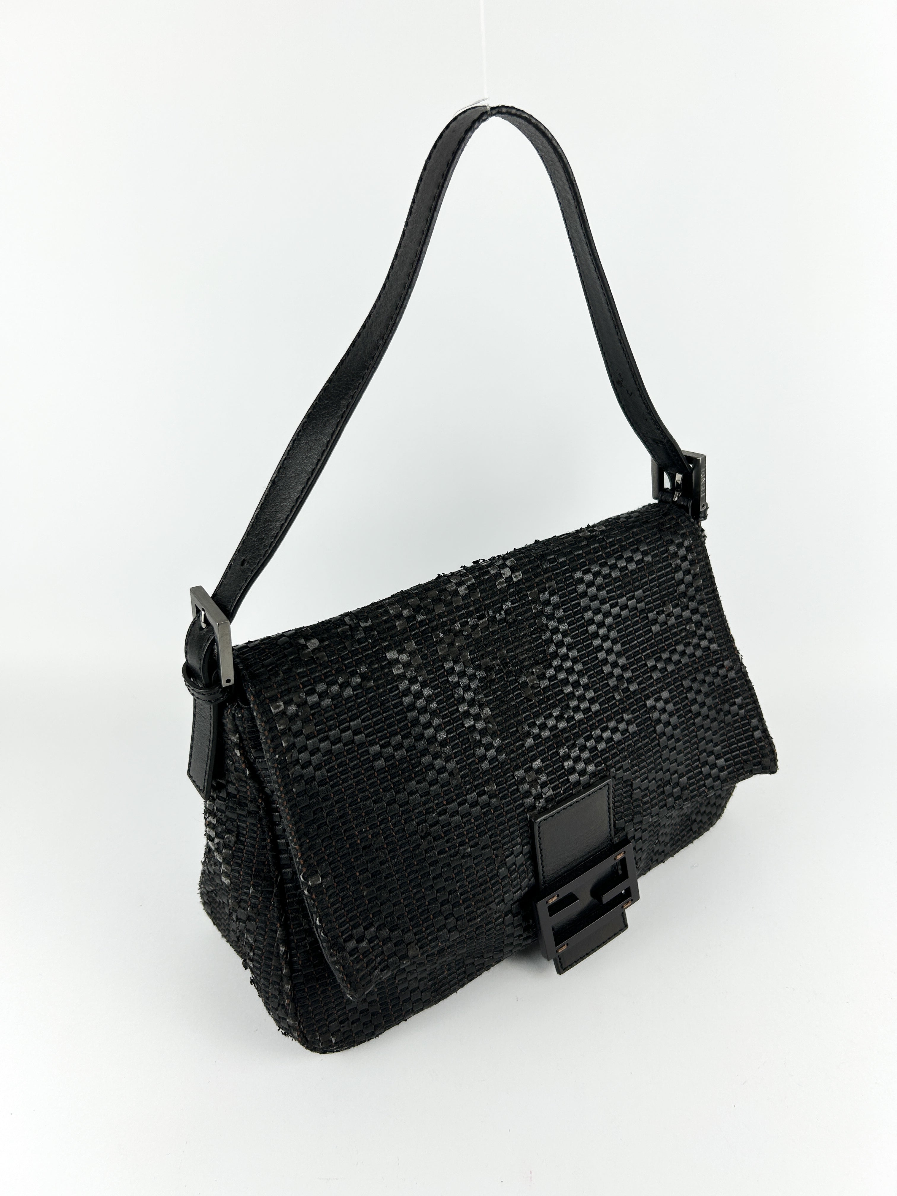 Vintage Fendi Mamma Baguette Shoulder Bag
