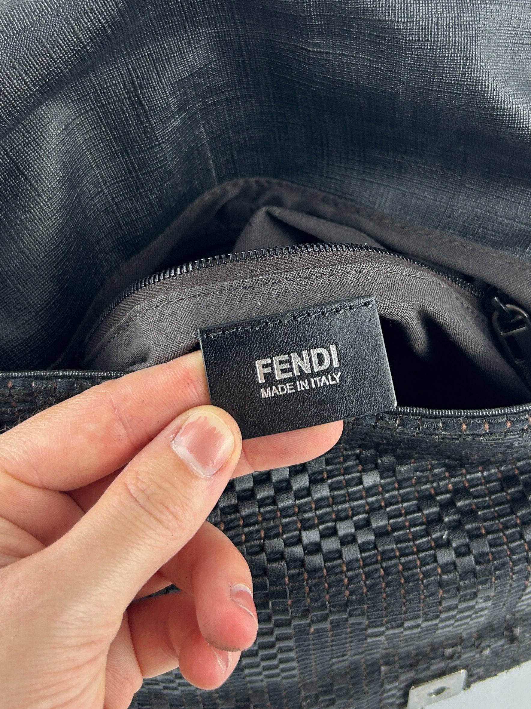 Vintage Fendi Mamma Baguette Shoulder Bag