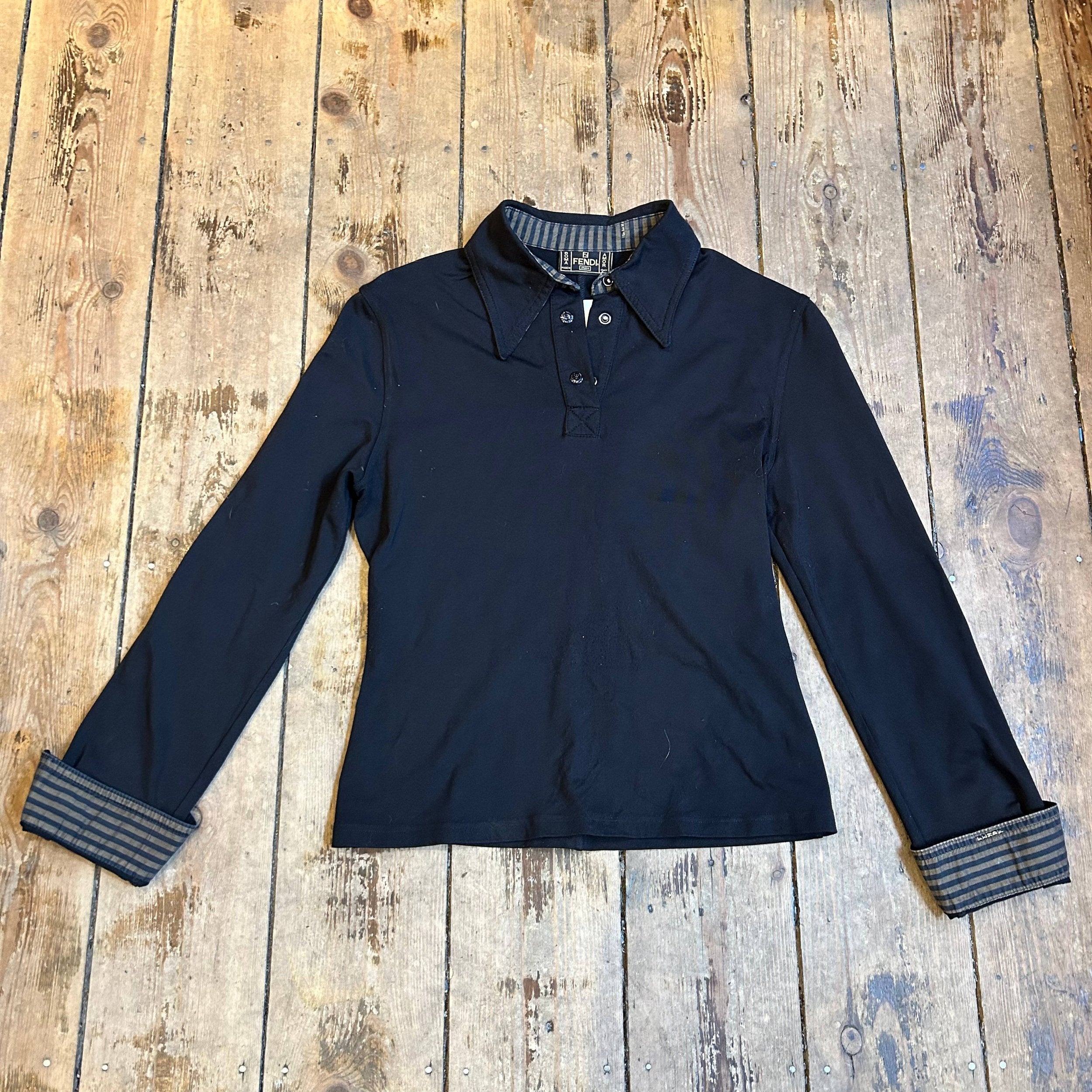 Fendi Black Stretch Shirt