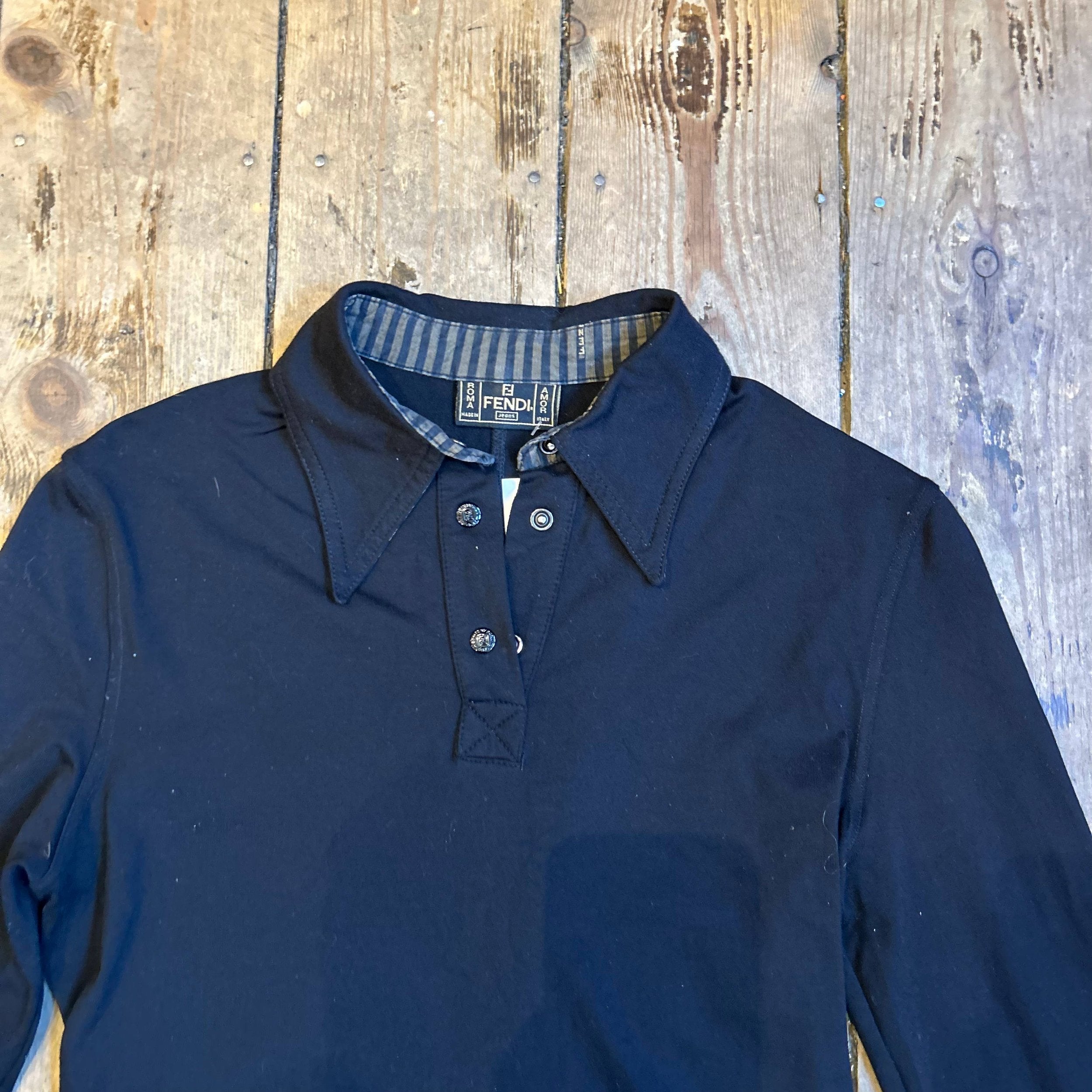 Fendi Black Stretch Shirt