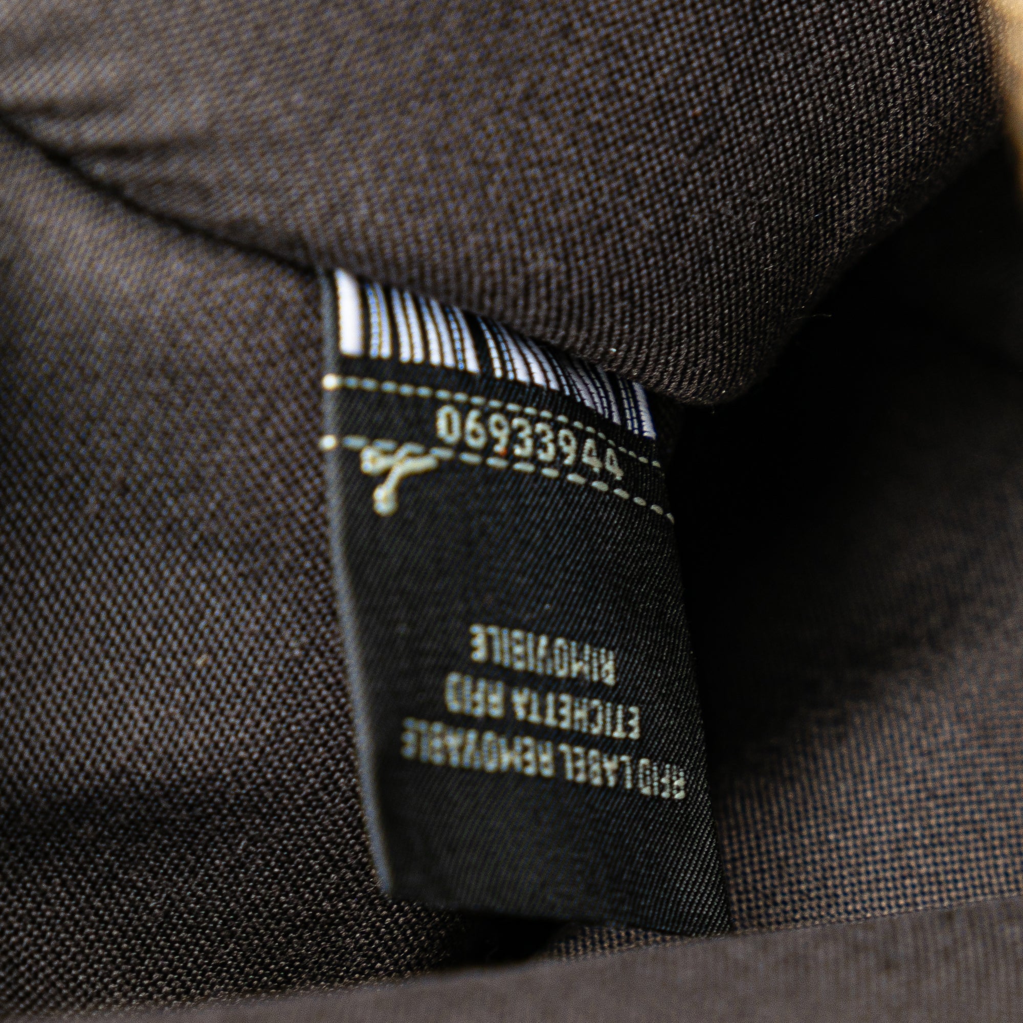Brown Fendi Zucchino Suede Clutch