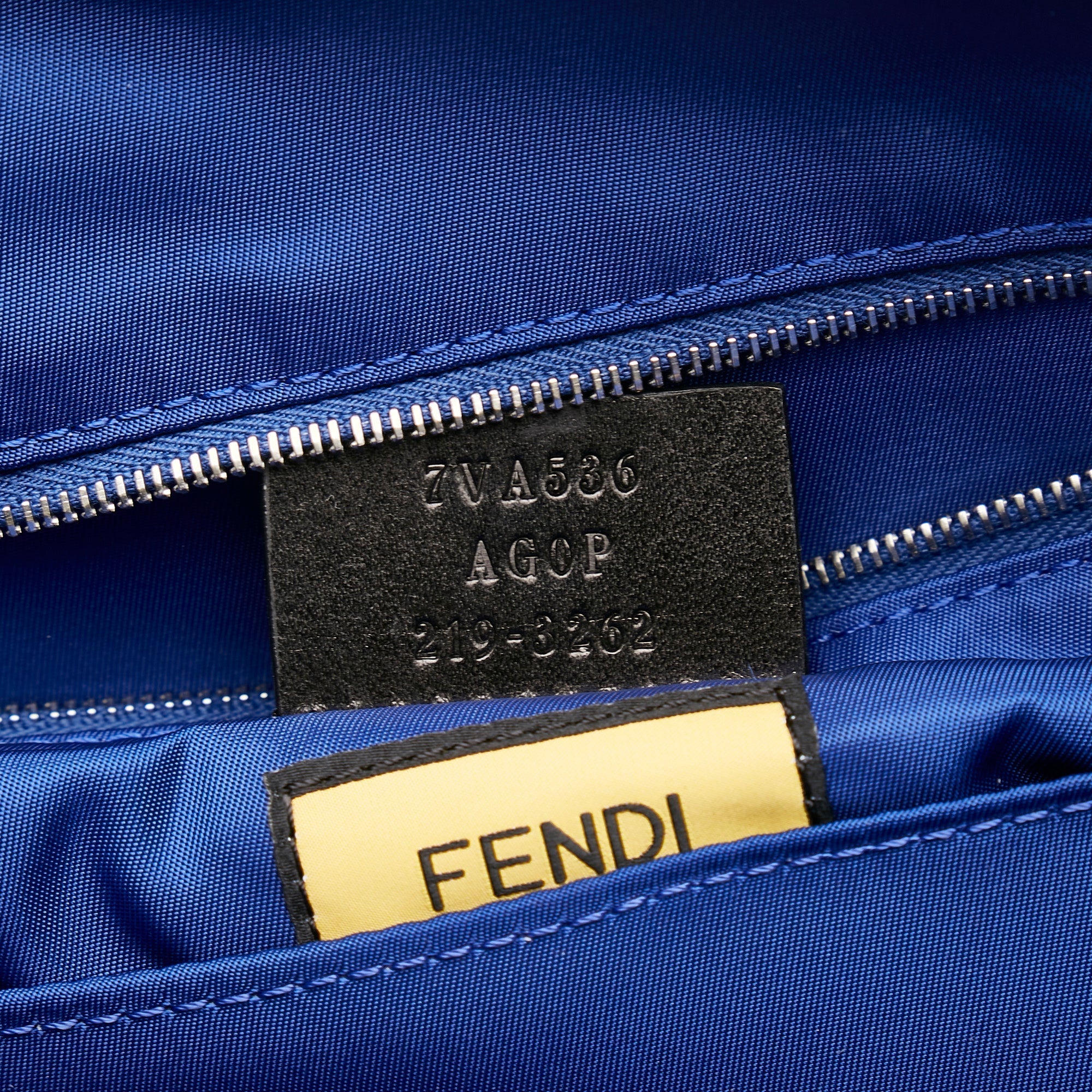Blue Fendi FF Lock Crossbody