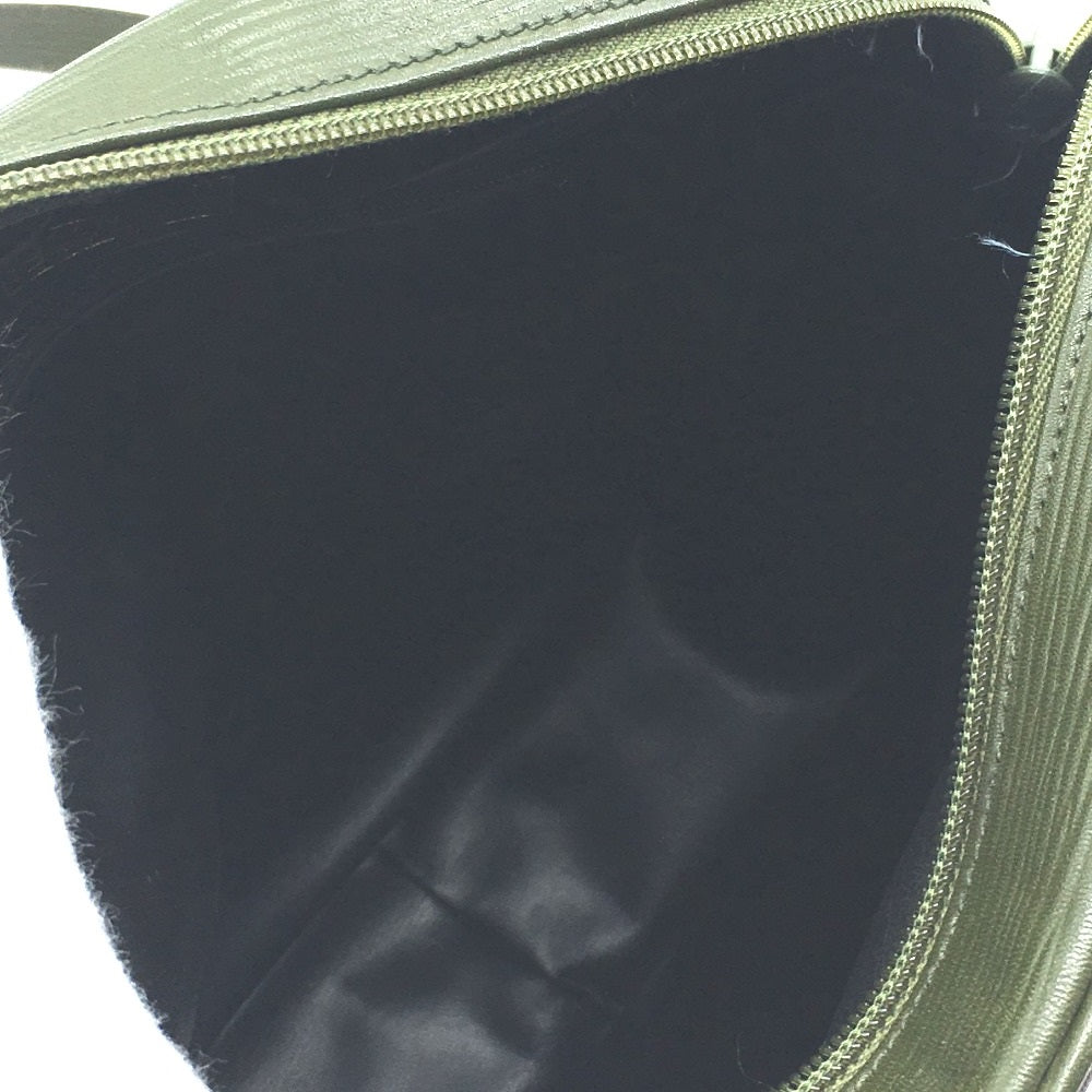 FENDI Shoulder Bag PVC / Leather Khaki x Brown type Zucchino ZuccaPattern logoPattern pochette Vintage old Women Used