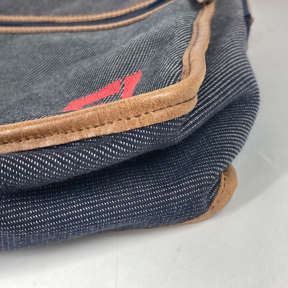 FENDI Shoulder Bag denim blue Pochette logo unisex(Unisex) Used