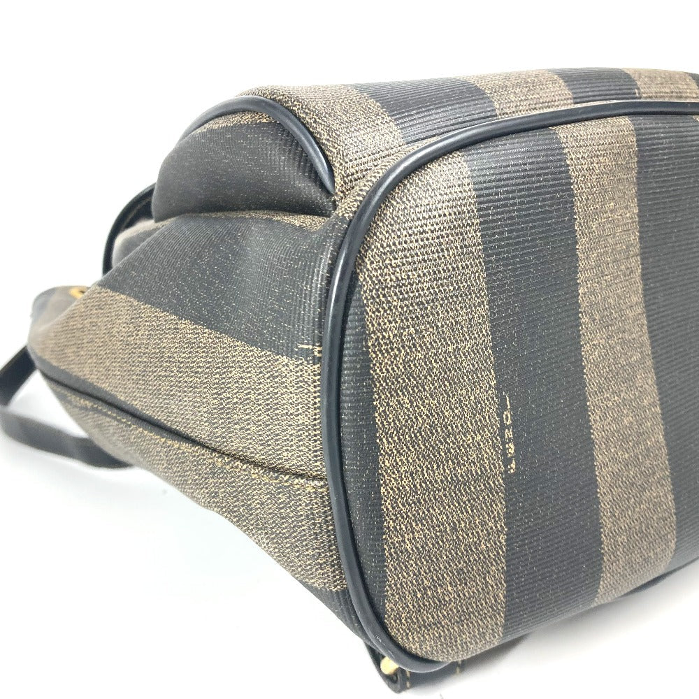 FENDI Backpack PVC / Leather Brown vintage Pecan