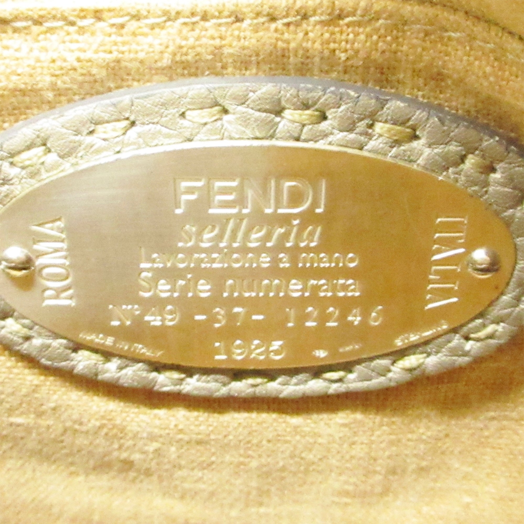White Fendi Selleria Crossbody Bag