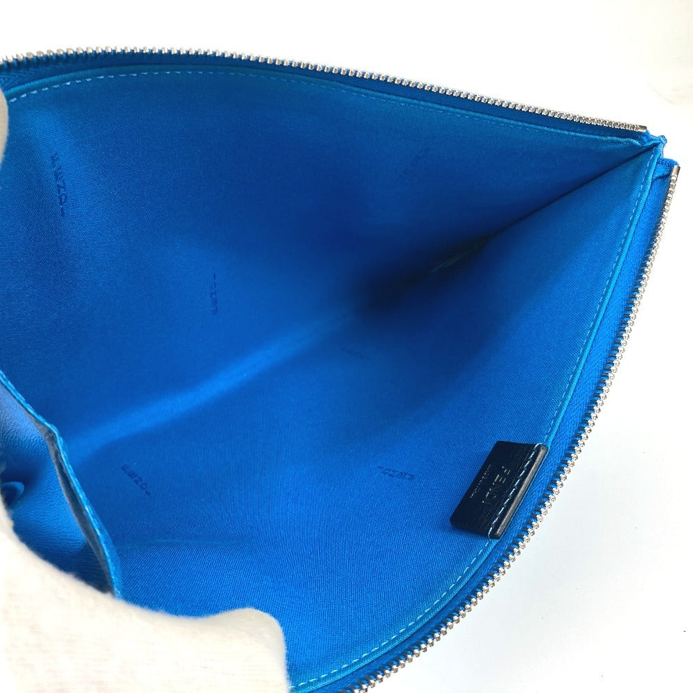 FENDI Clutch bag 8M0363 leather blue Monster Bugs Rhinestone Women(Unisex) Used