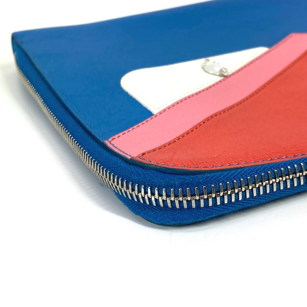 FENDI Clutch bag 8M0363 leather blue Monster Bugs Rhinestone Women(Unisex) Used