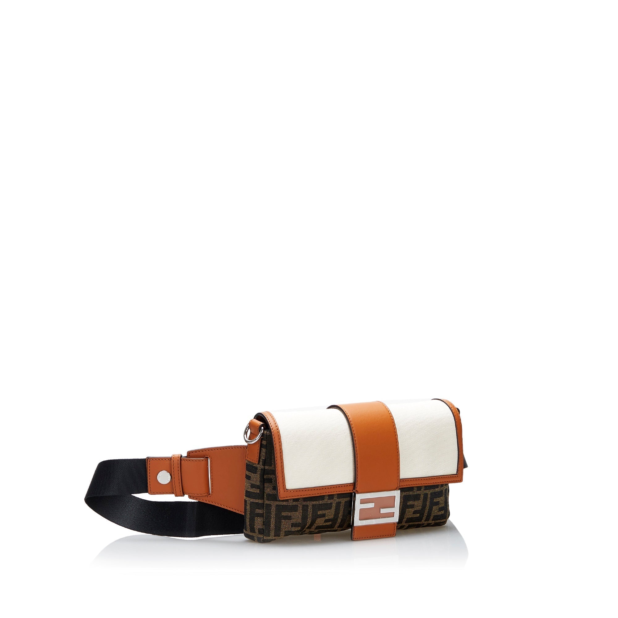 Brown Fendi Zucca Convertible Belt Bag