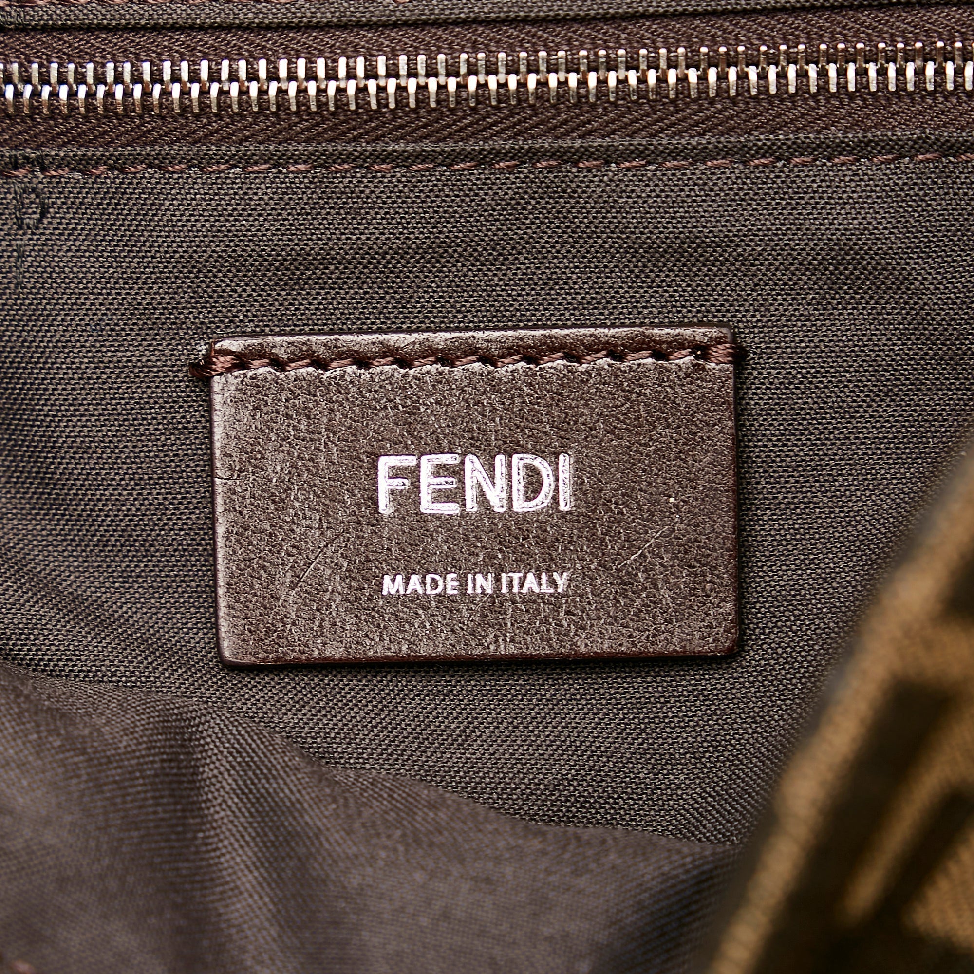 Brown Fendi Zucca Convertible Belt Bag