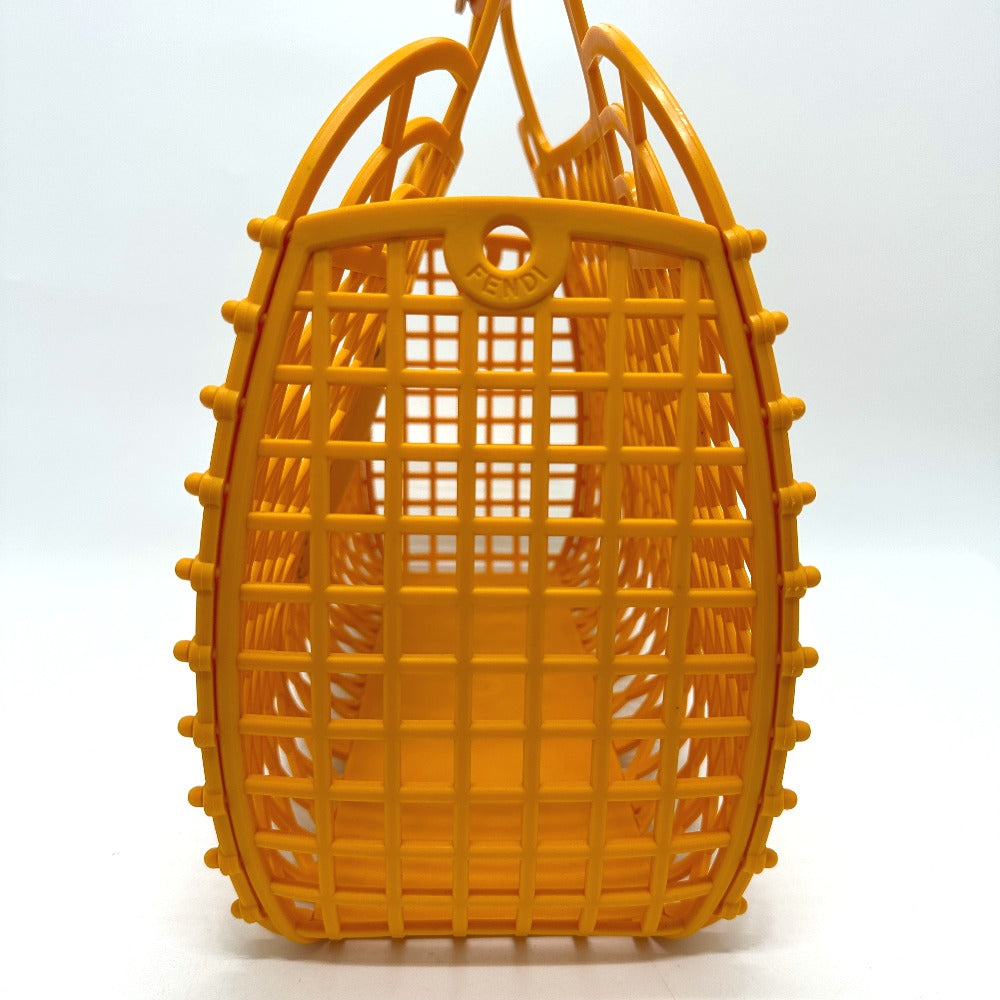 FENDI Handbag 8GH389 Plastic / leather Orange type bag Bucket medium Women Used