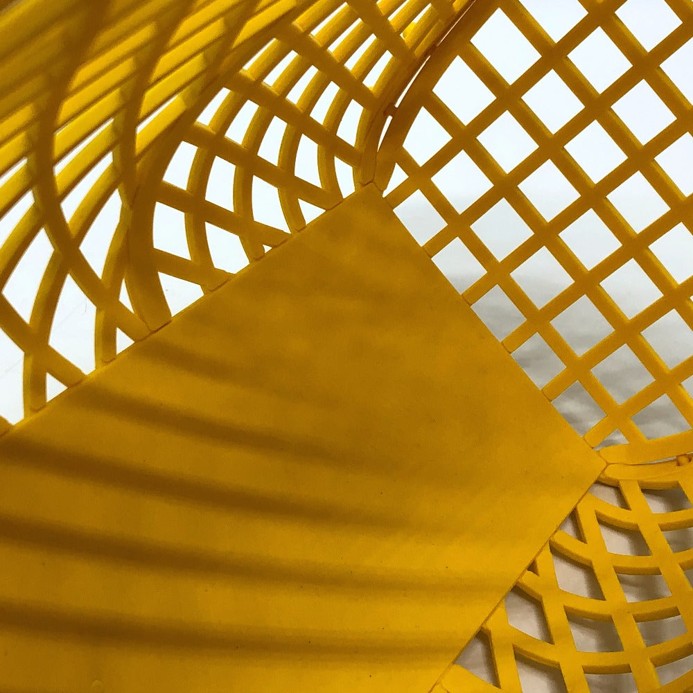 FENDI Handbag 8BH389 plastic yellow Medium basket Women Used