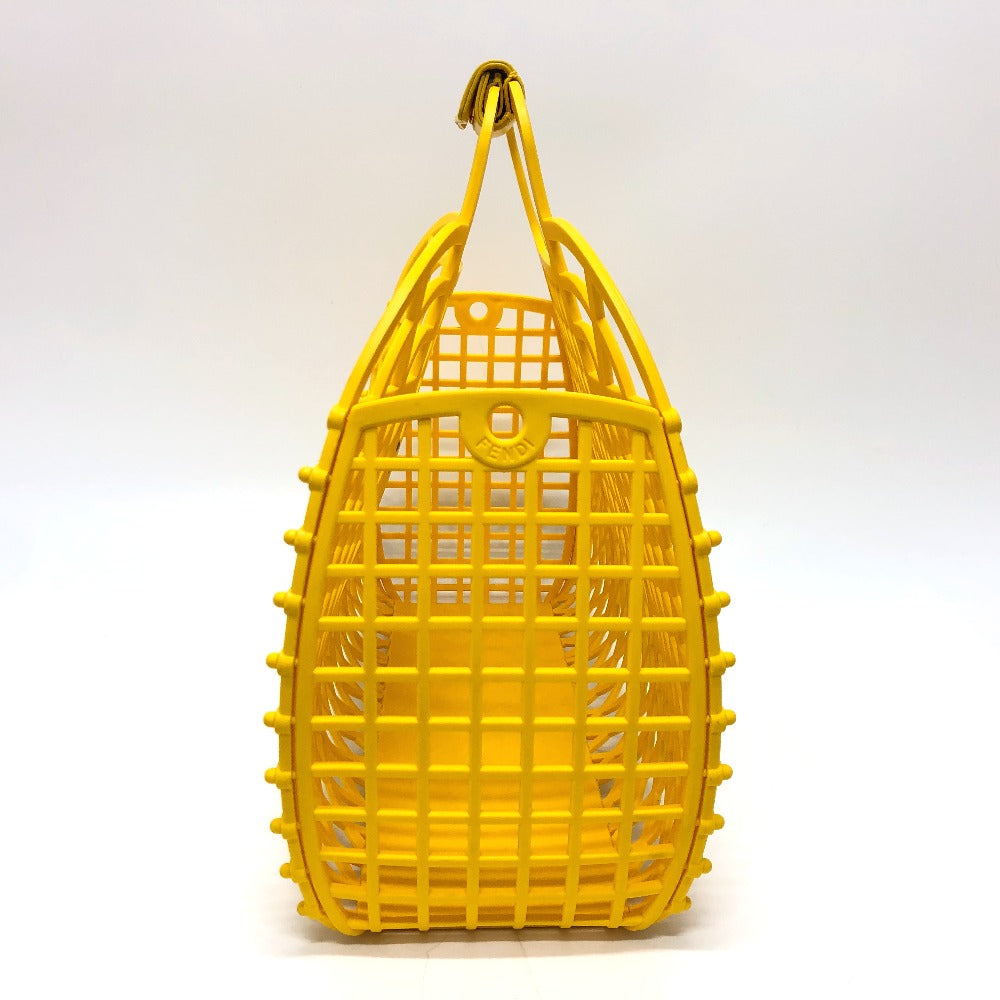 FENDI Handbag 8BH389 plastic yellow Medium basket Women Used