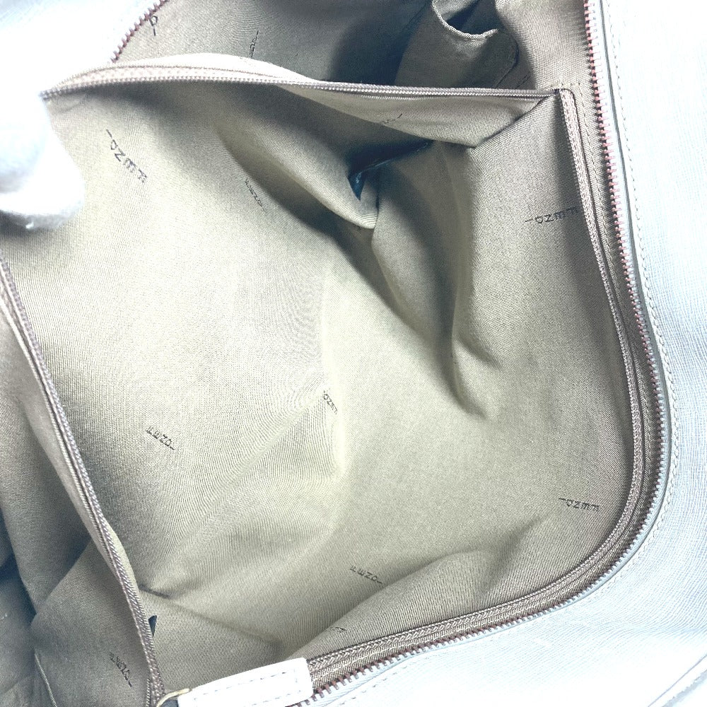 FENDI Shoulder Bag 8BH185 Leather / canvas white Bag Shoulder Bag Tote Bag Zucca logo metal plate Women Used