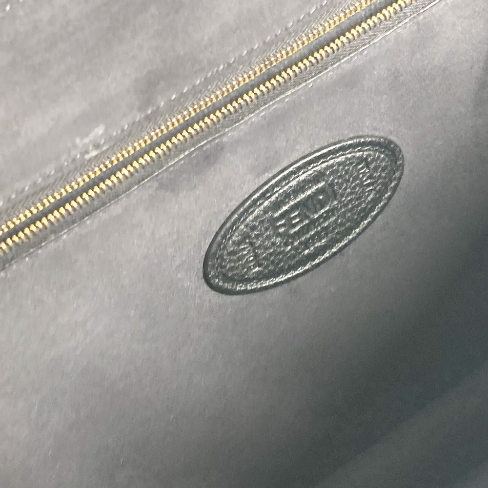 FENDI Business bag 7VA462 leather black Bag Handbag Tote Bag Briefcase Double Face unisex(Unisex) Used