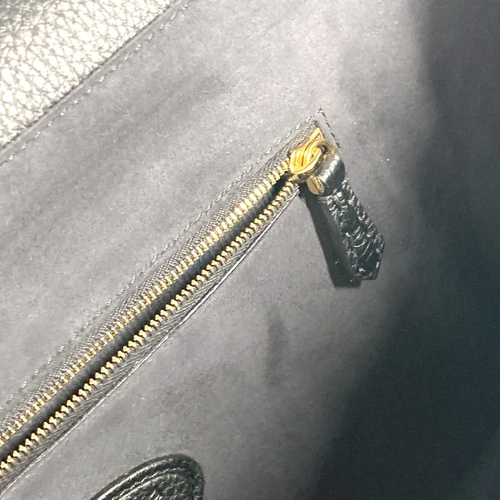 FENDI Business bag 7VA462 leather black Bag Handbag Tote Bag Briefcase Double Face unisex(Unisex) Used