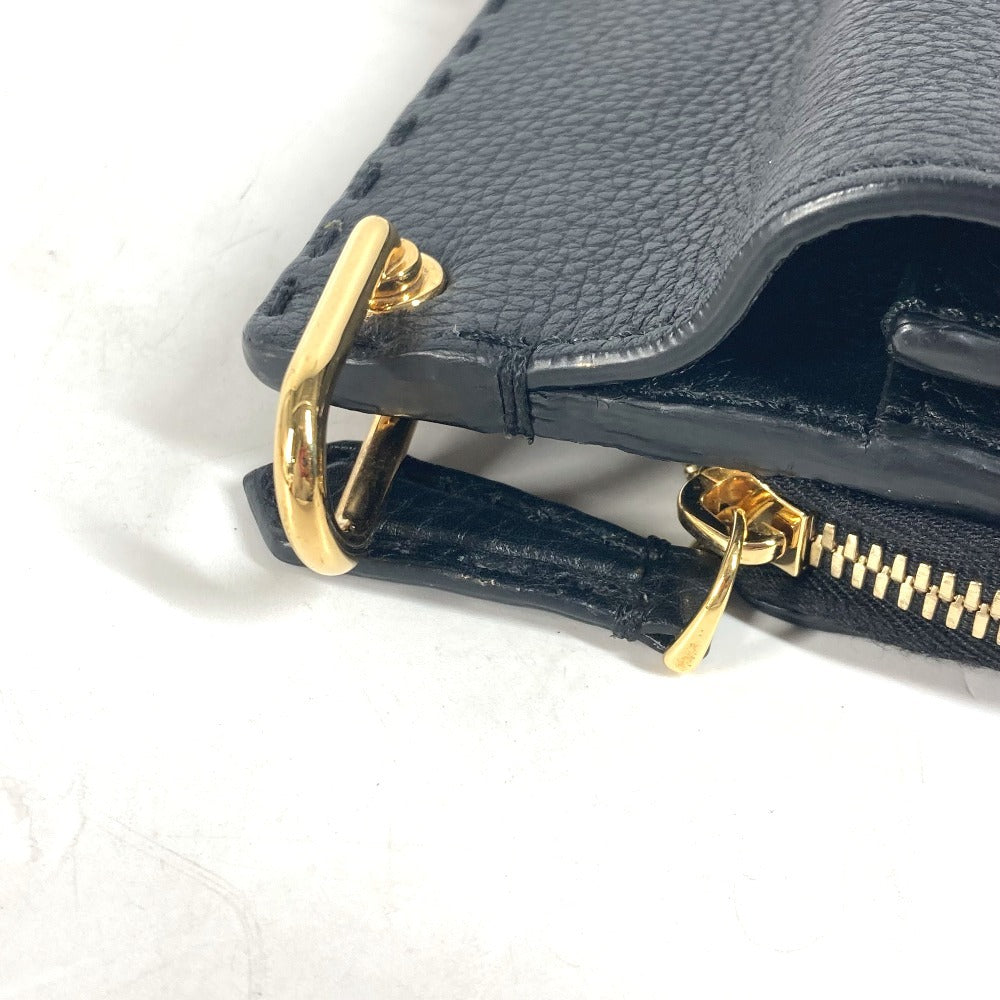 FENDI Business bag 7VA462 leather black Bag Handbag Tote Bag Briefcase Double Face unisex(Unisex) Used