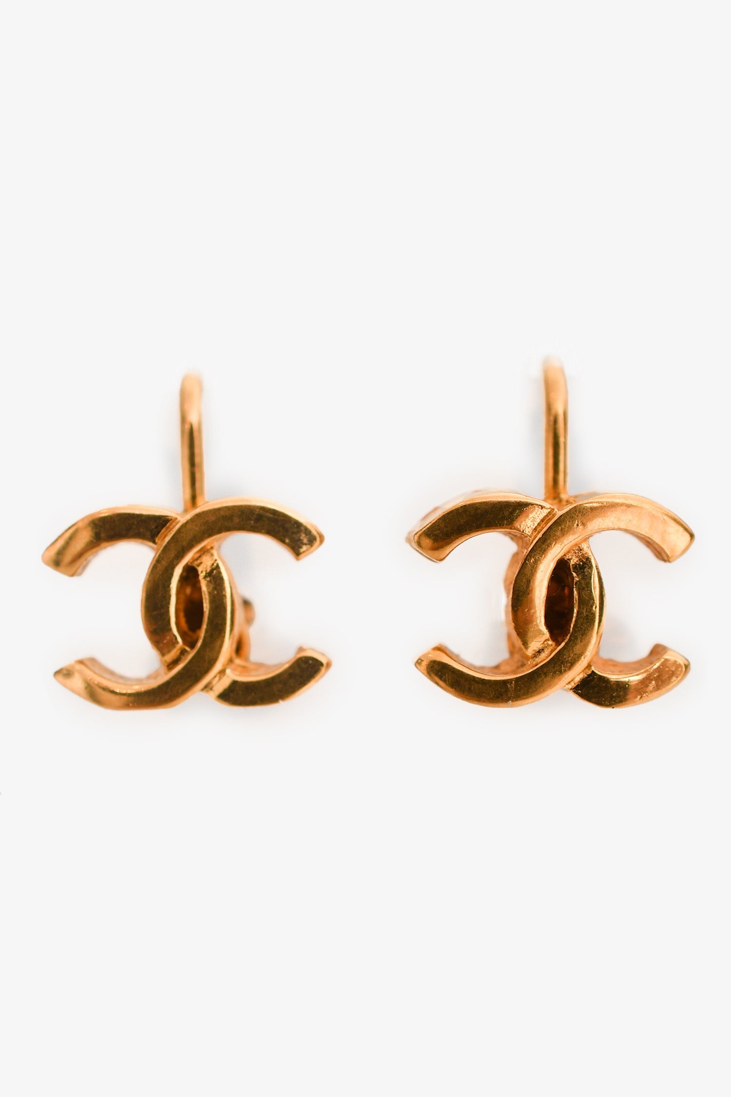 Chanel™ Gold Tone CC Clip-on Earrings