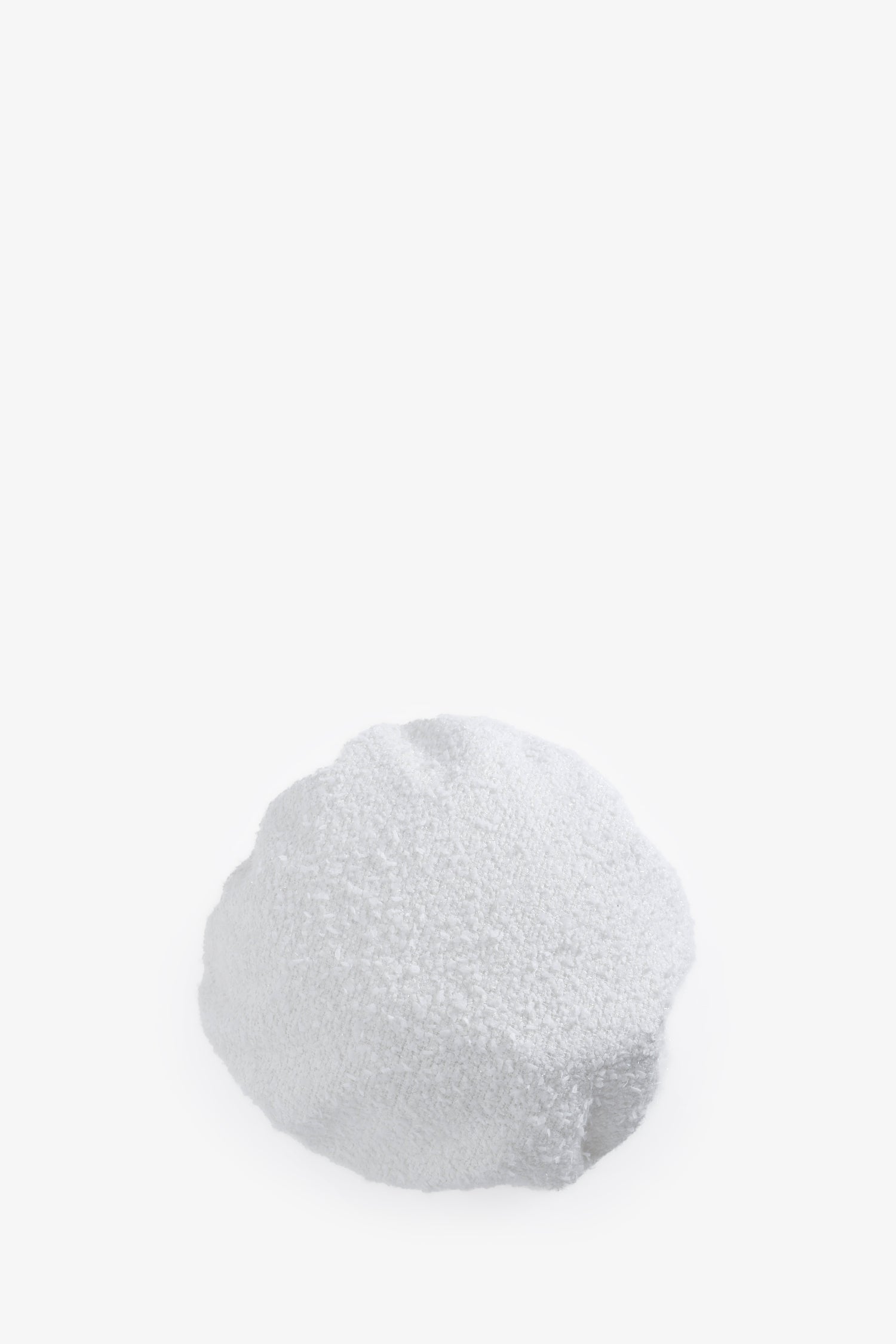 Chanel™ White Sparkly Tweed Beret Hat Size M